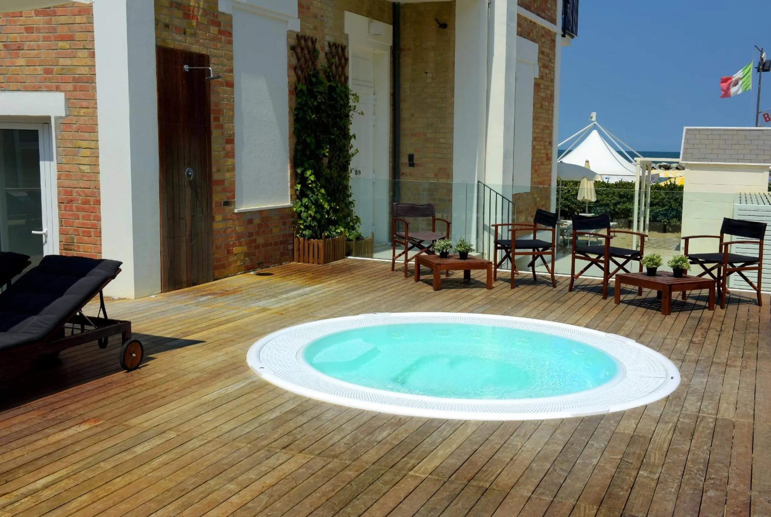 Patio in Hotel Capanni