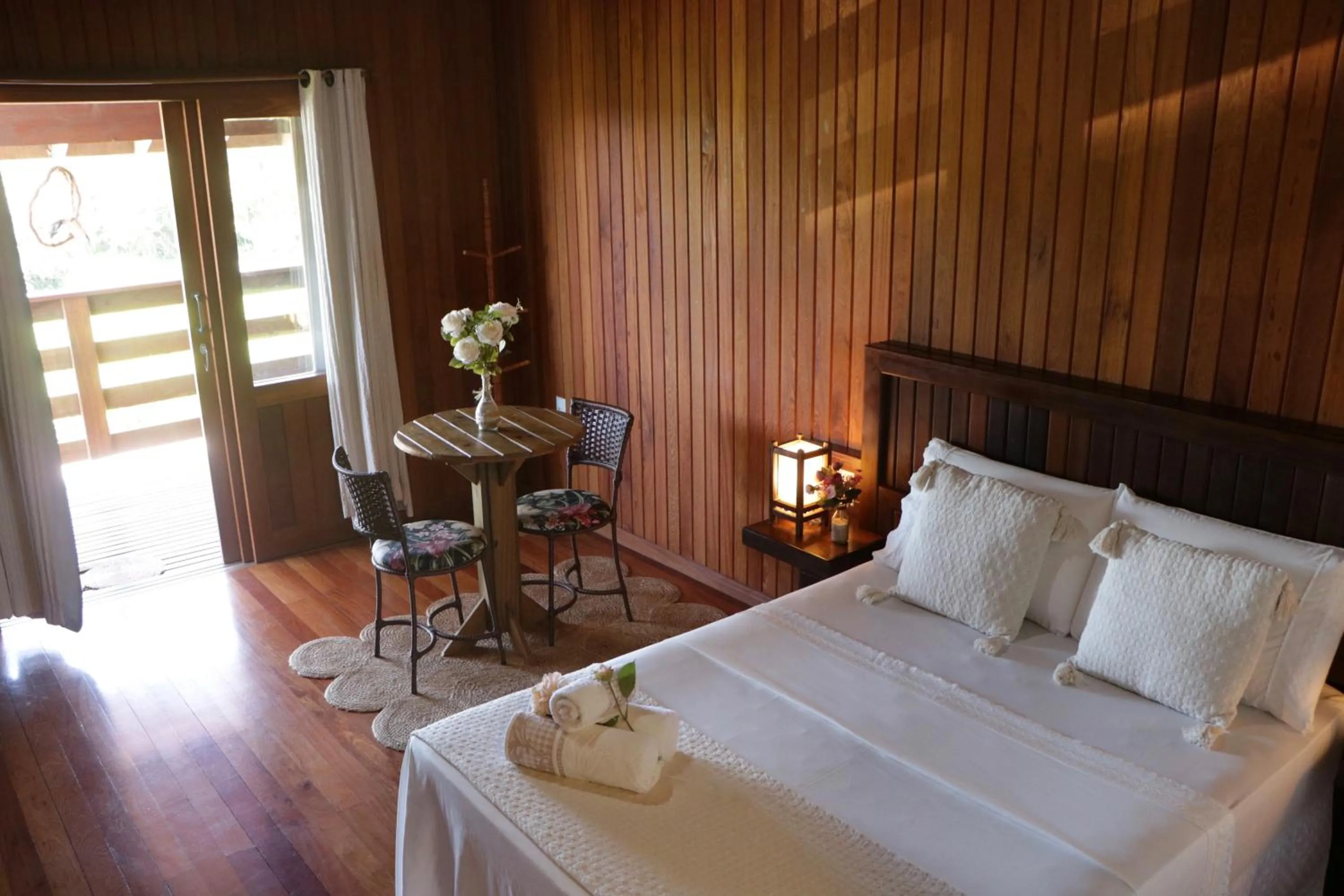 Bed in Pousada Gauleses