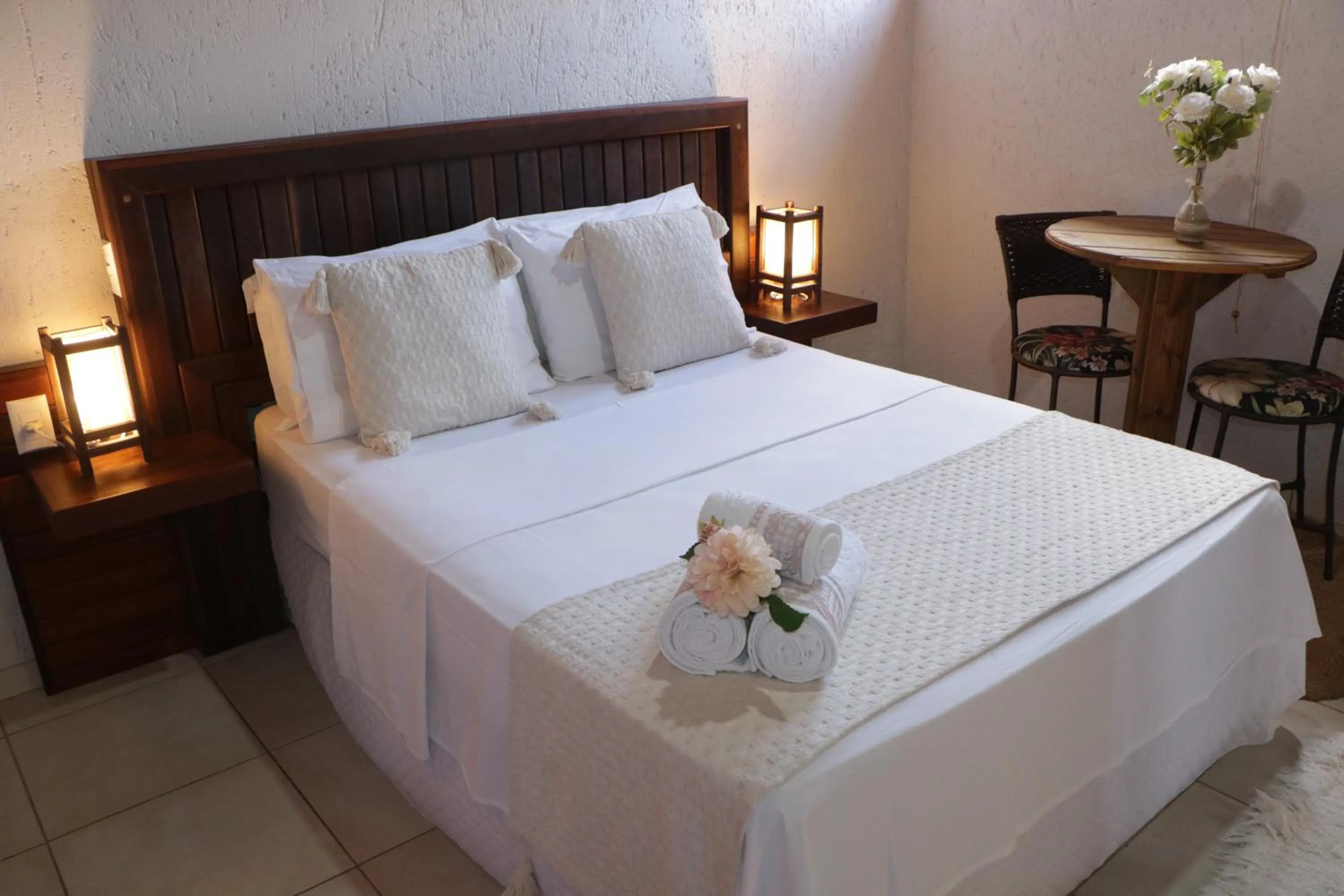 Bed in Pousada Gauleses