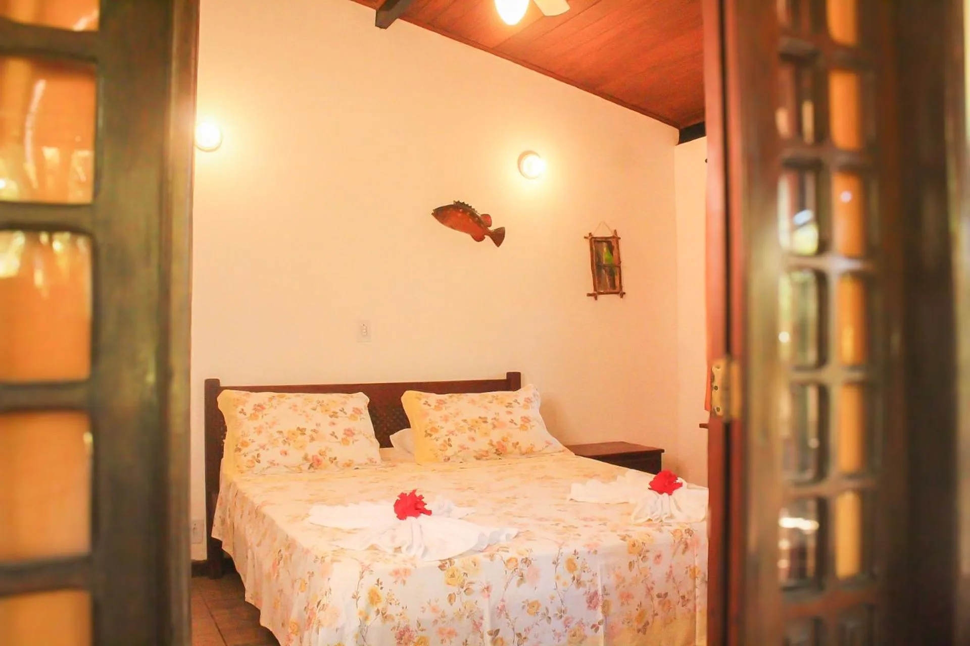 Bed in Pousada Luar das Águas