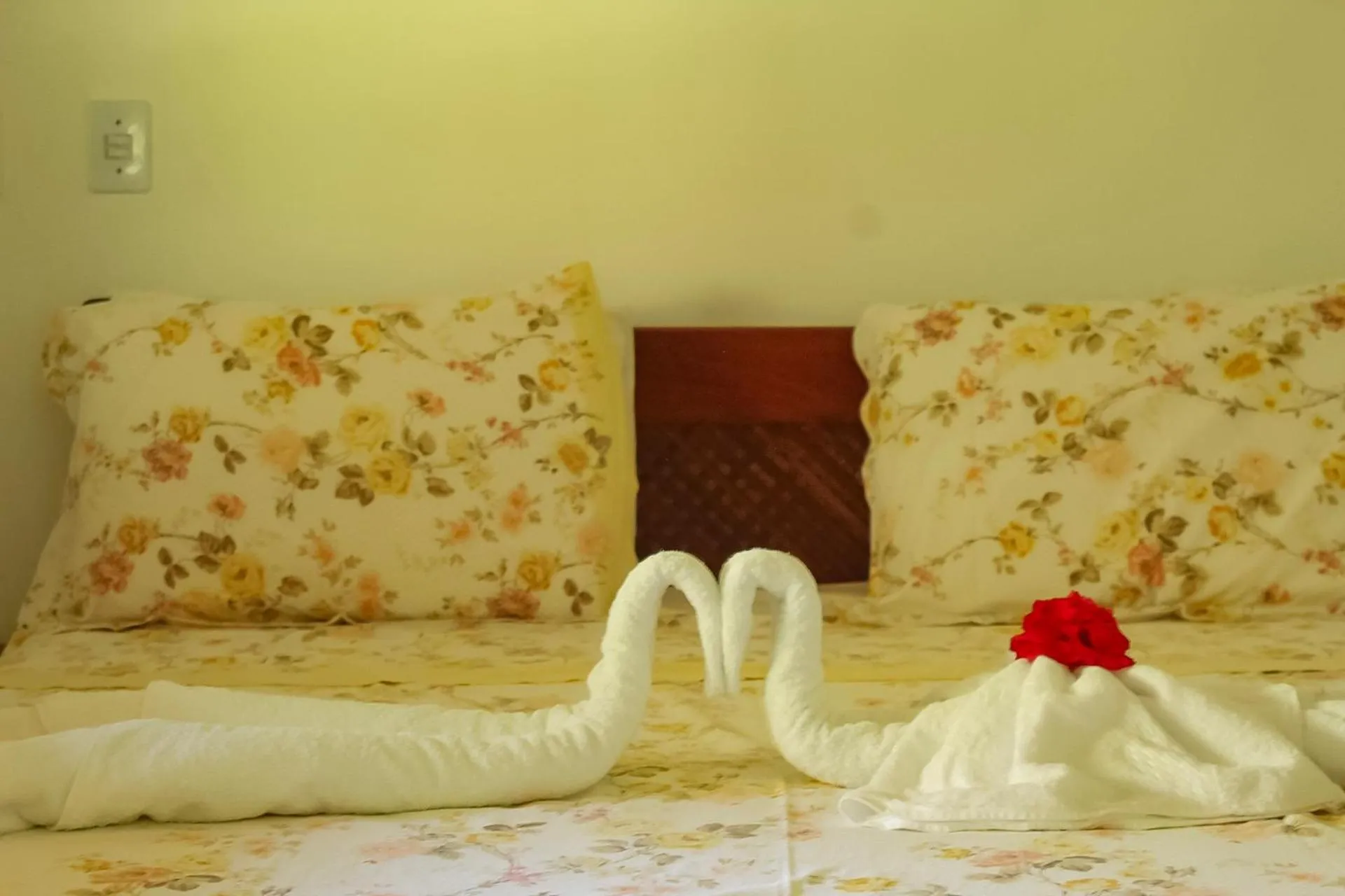 Bed in Pousada Luar das Águas