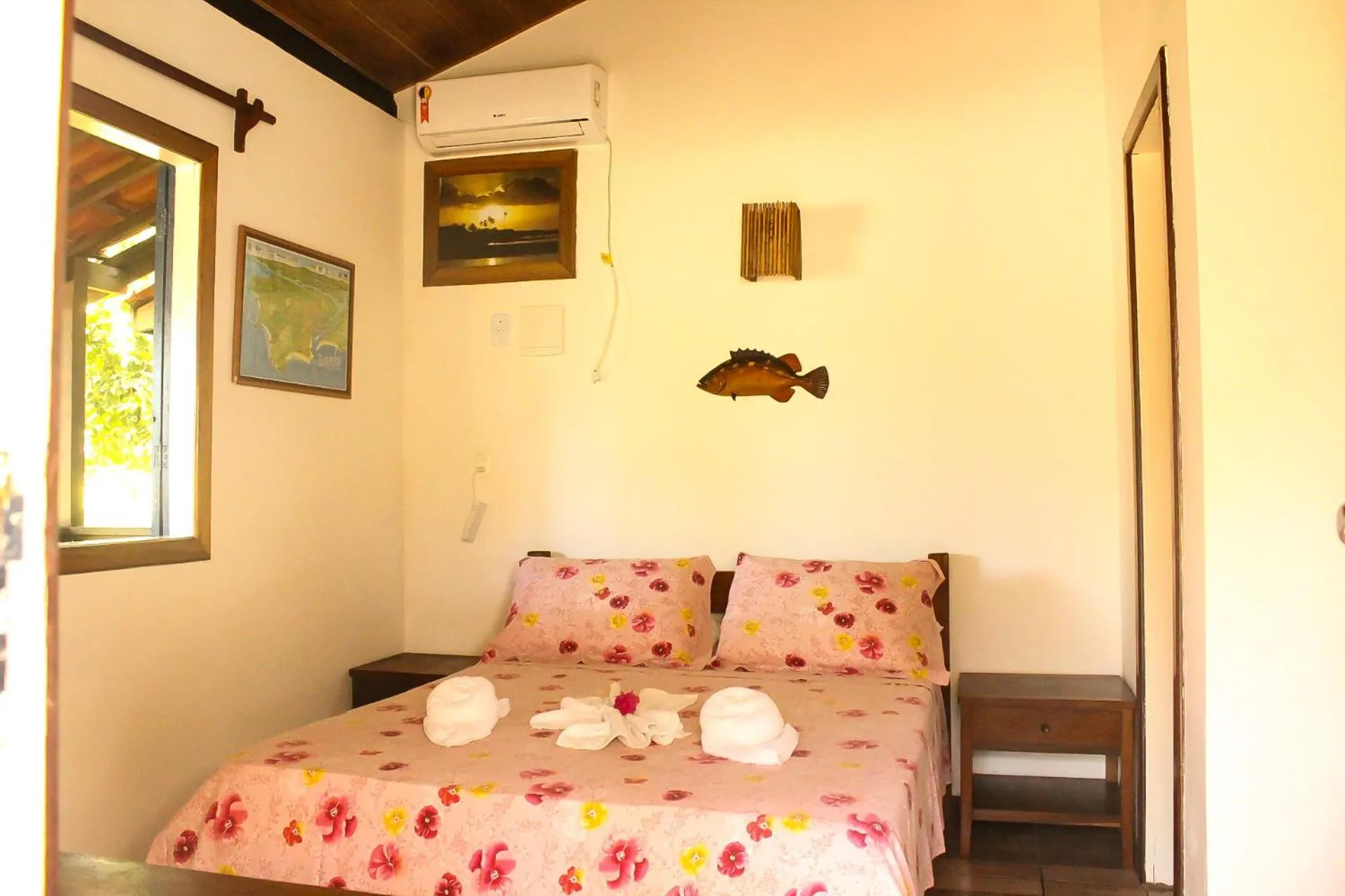 Bed in Pousada Luar das Águas