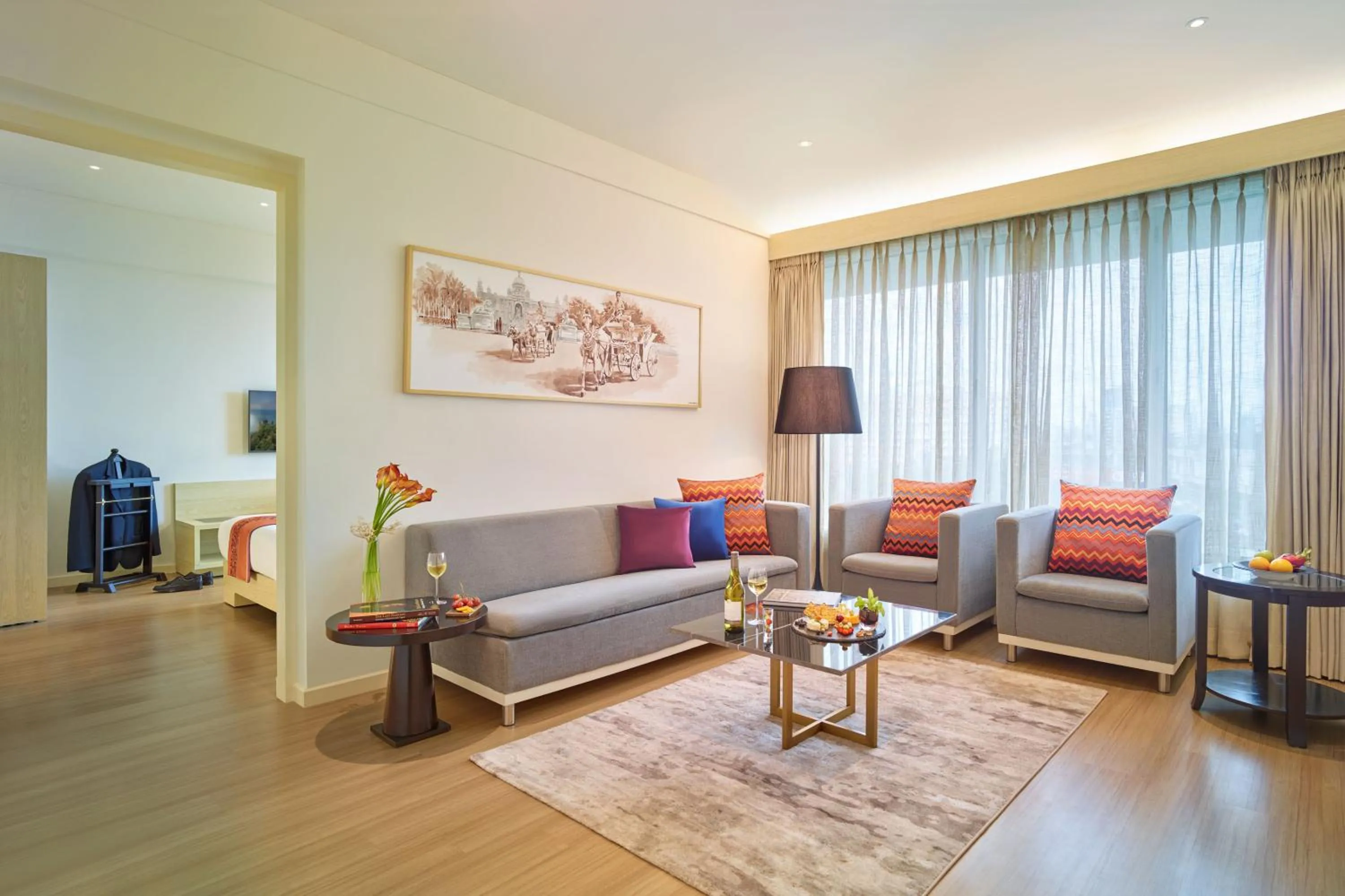 Living room in Vivanta Kolkata EM Bypass