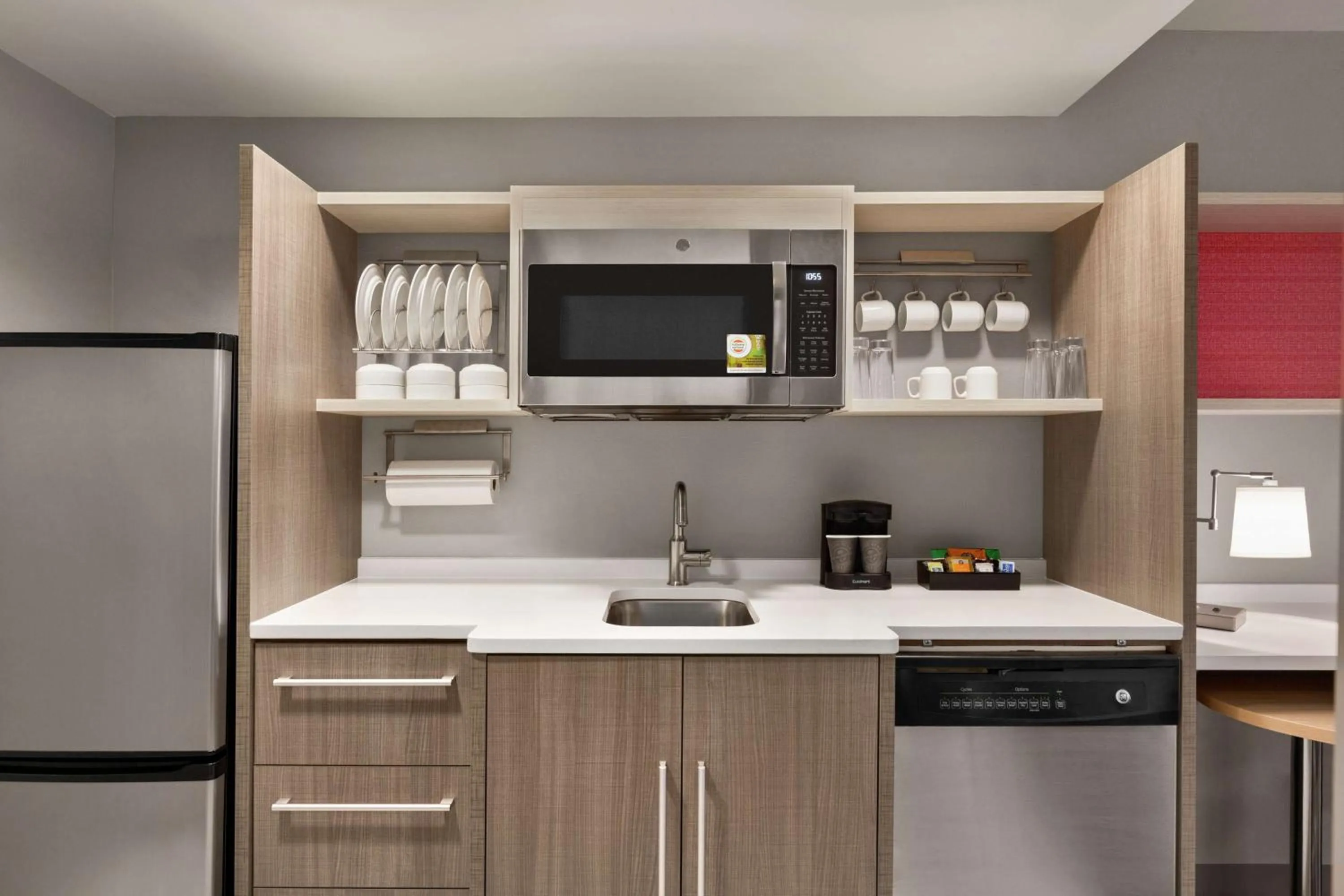 Kitchen or kitchenette in Home2 Suites By Hilton Fernandina Beach on Amelia Island, FL