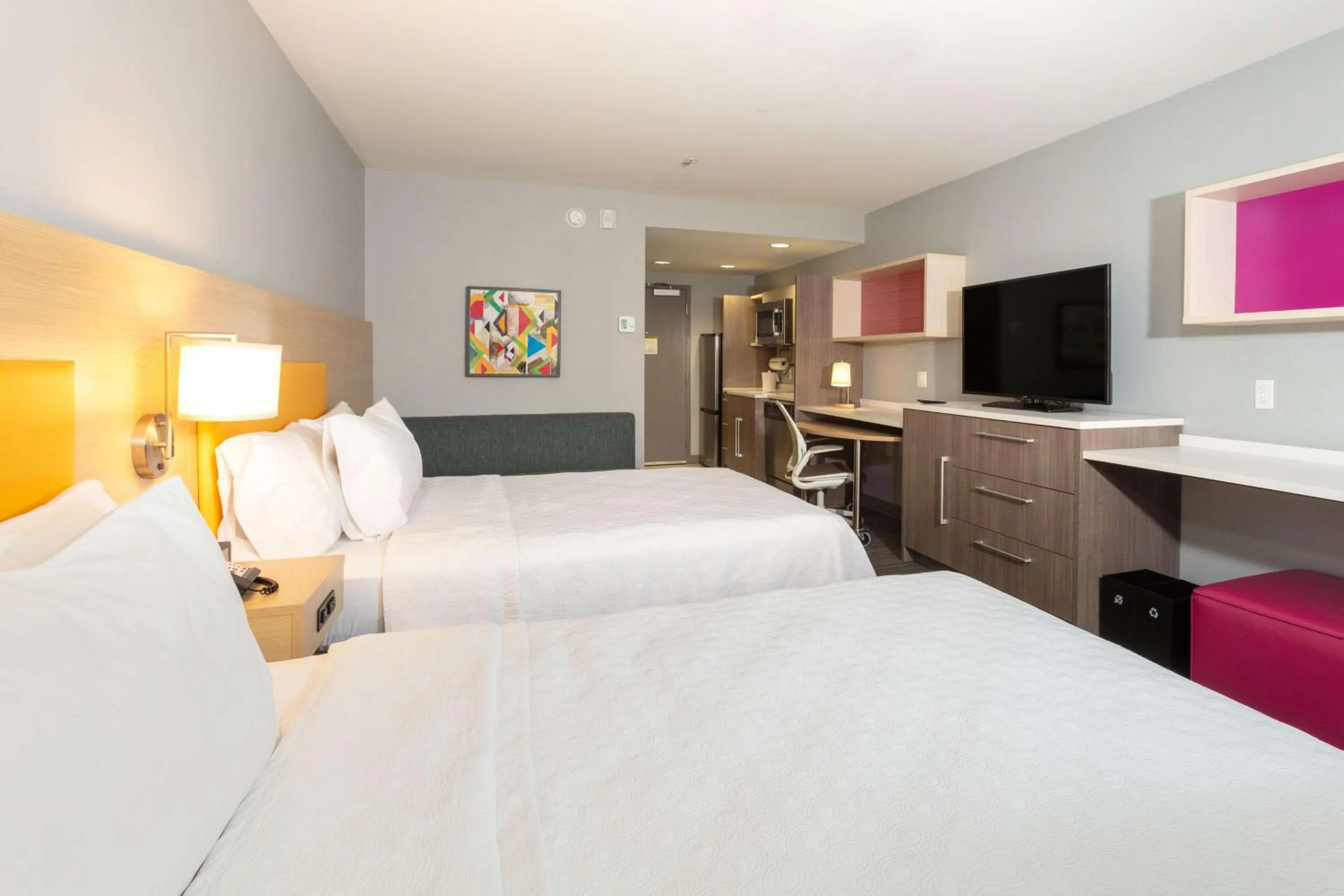 Photo of the whole room, Bed in Home2 Suites By Hilton Fernandina Beach on Amelia Island, FL