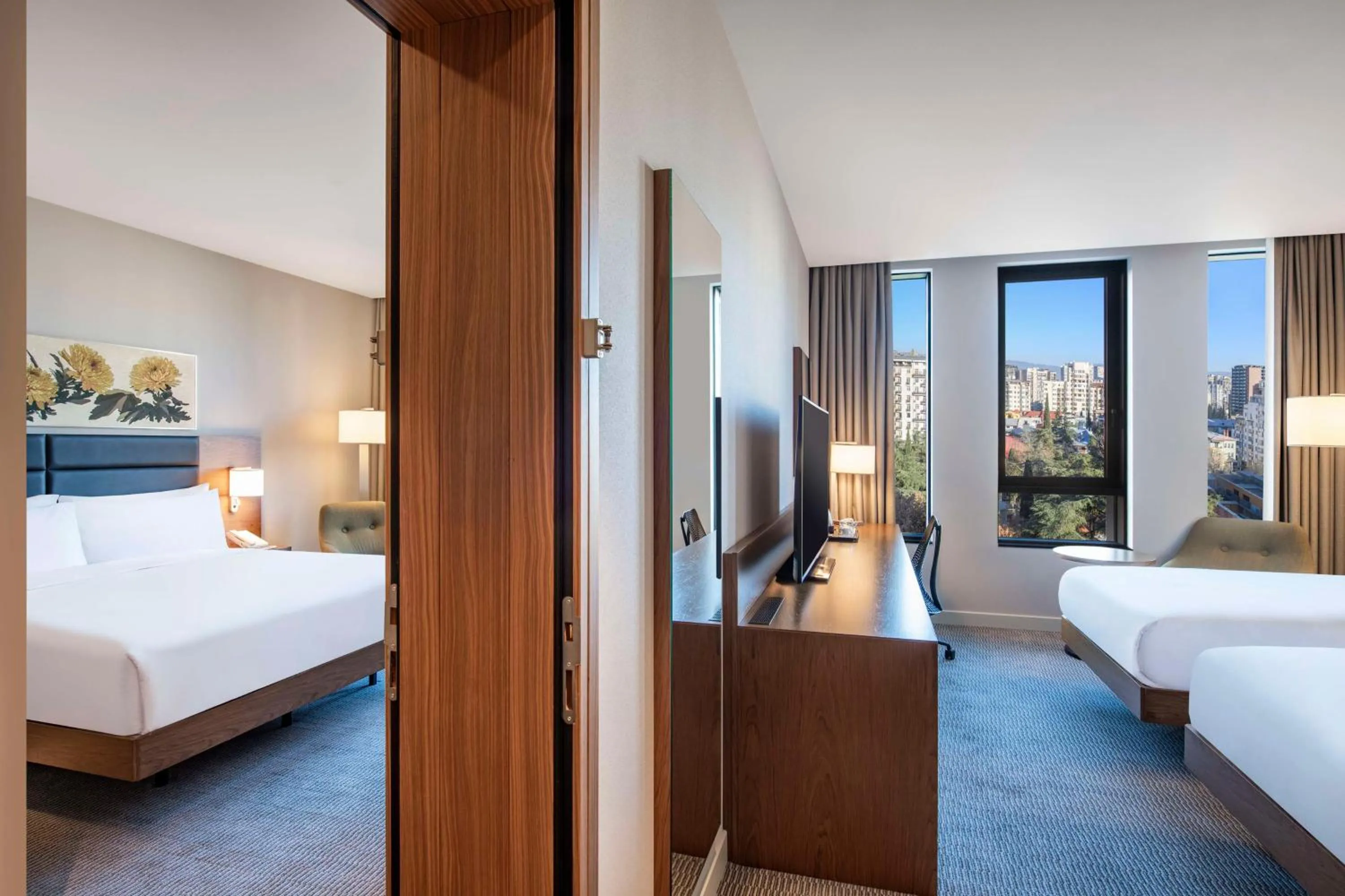 Photo of the whole room, Bed in Hilton Garden Inn Tbilisi Chavchavadze