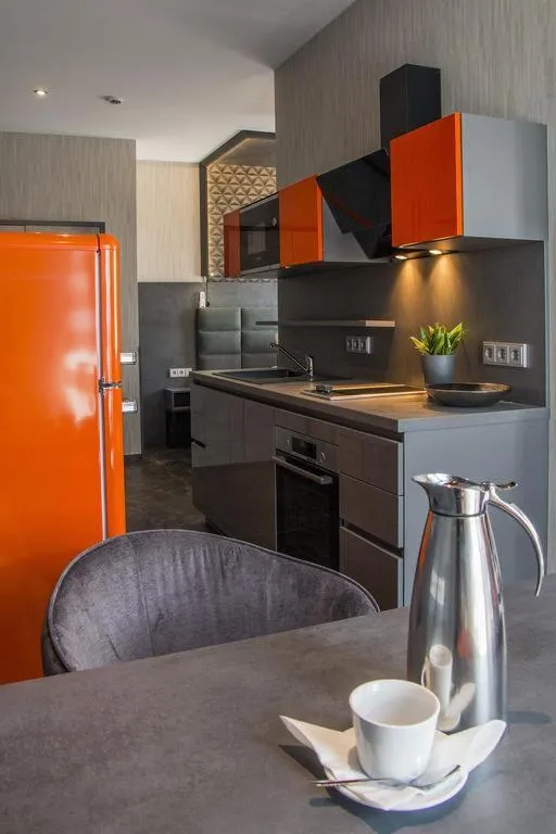 kitchen in Hotel LifeStyle Mindelheim