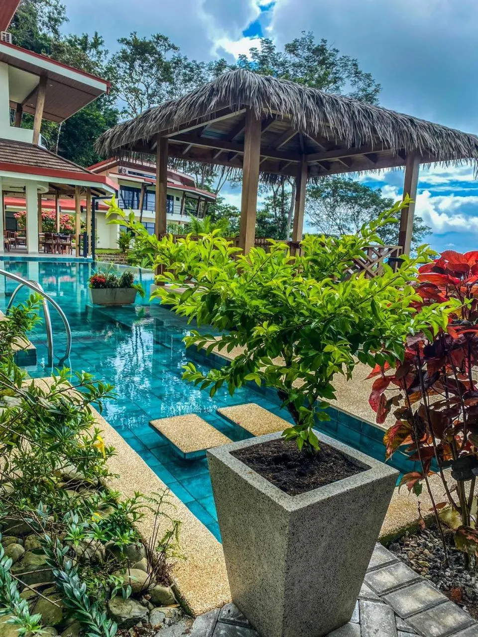 Pool view in Lapazul Boutique Hotel