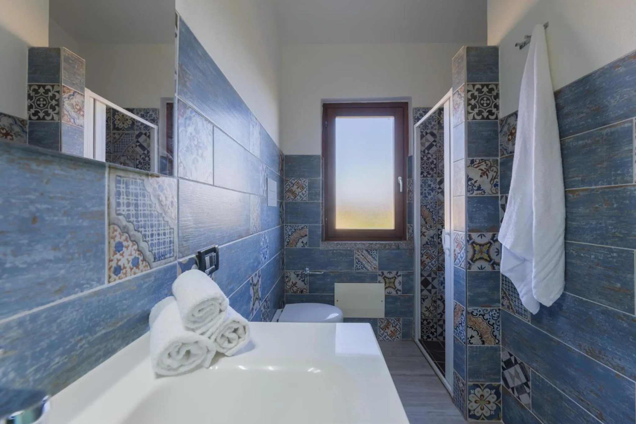 Bathroom, Bed in Appartamenti Le Magnolie