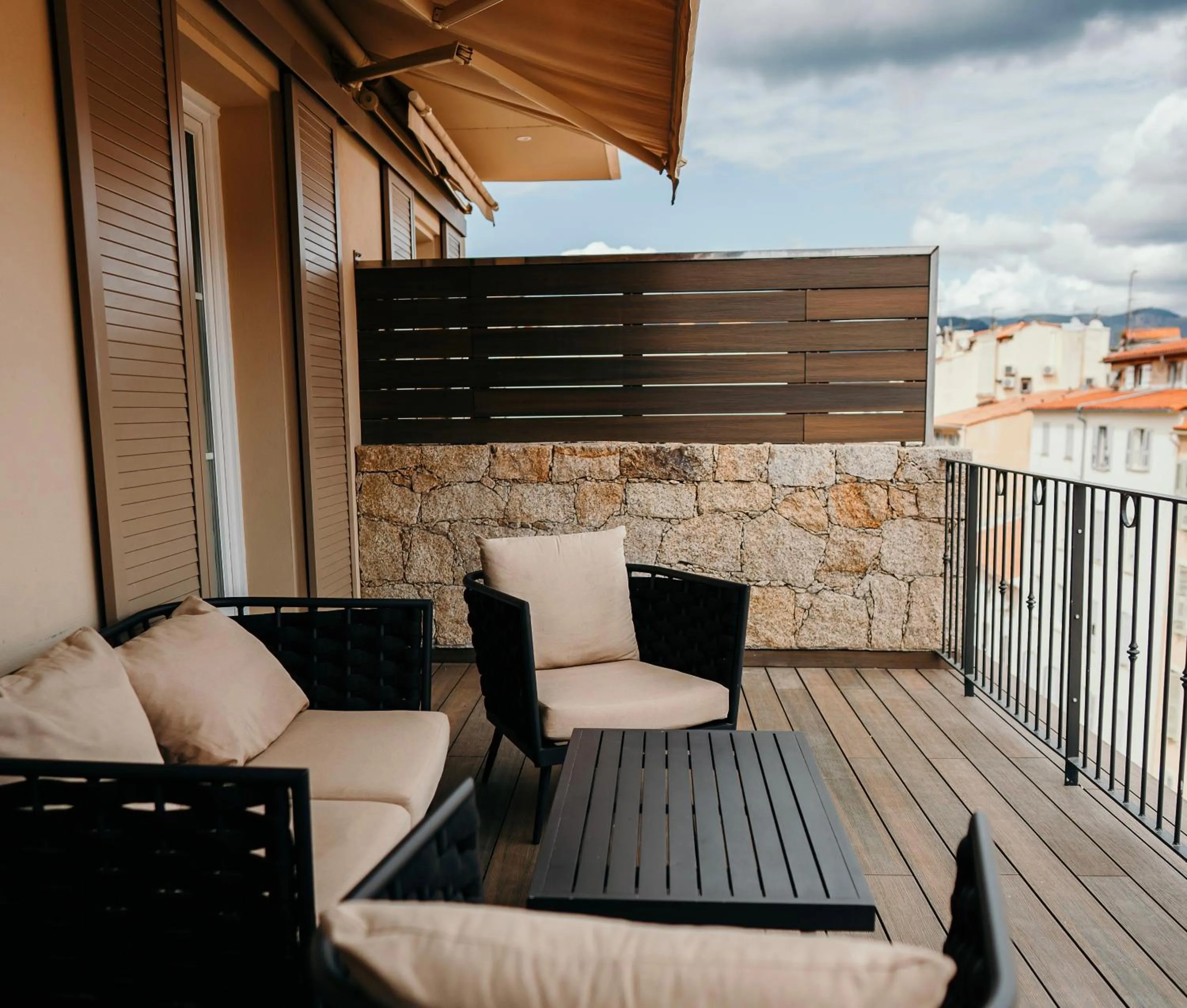 Patio in Hôtel Fesch & Spa