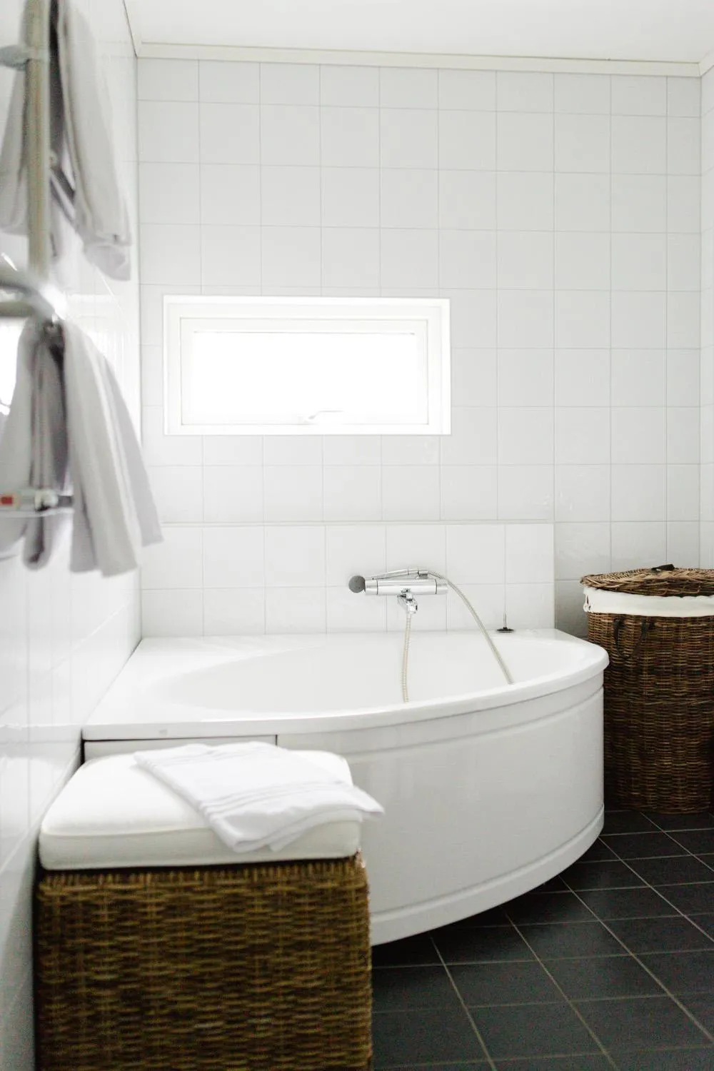 Bathroom, Bed in Vidbynäs Gård & Konferens