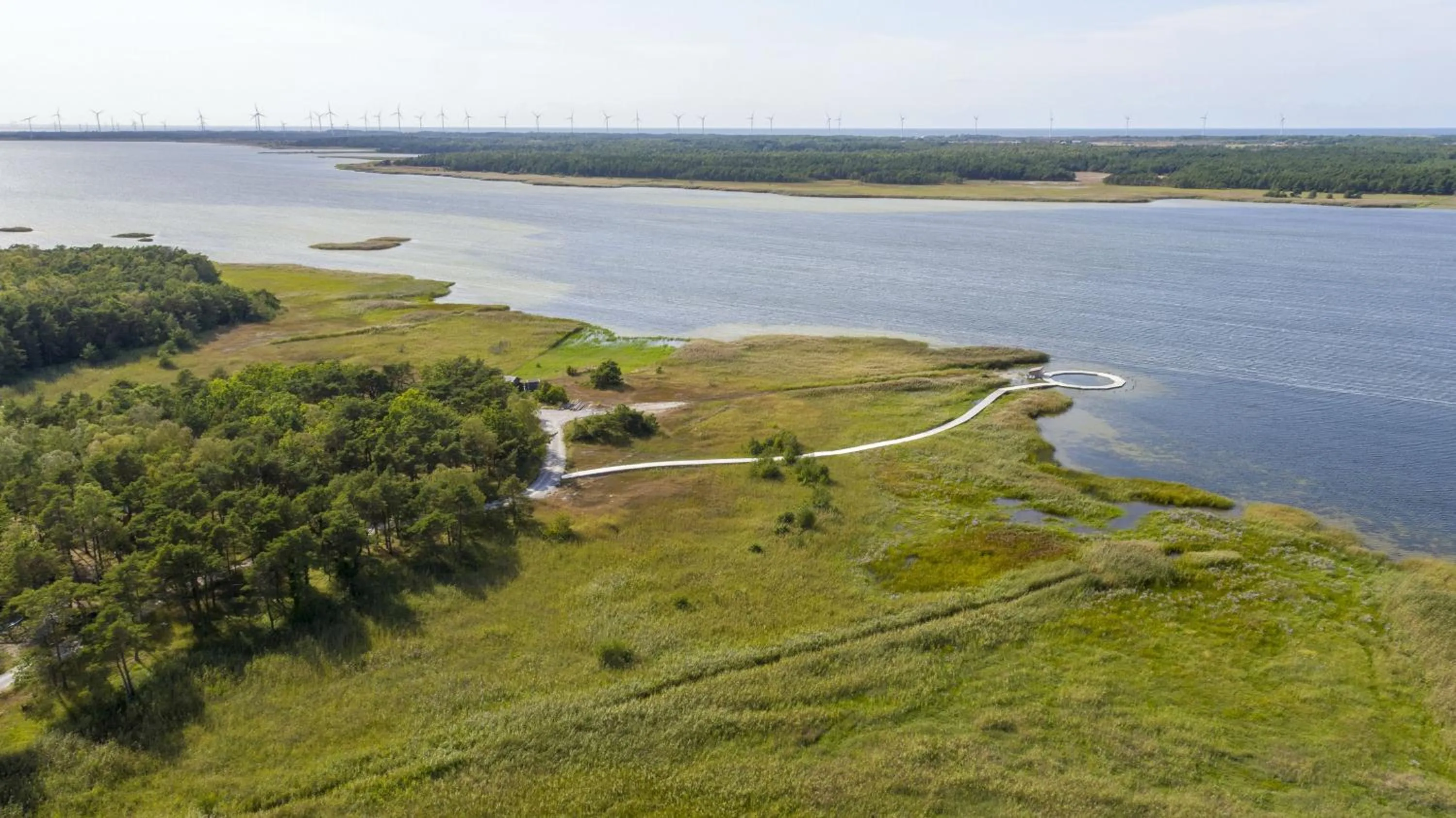 Bird's eye view in Fide Äventyrsby & Camping