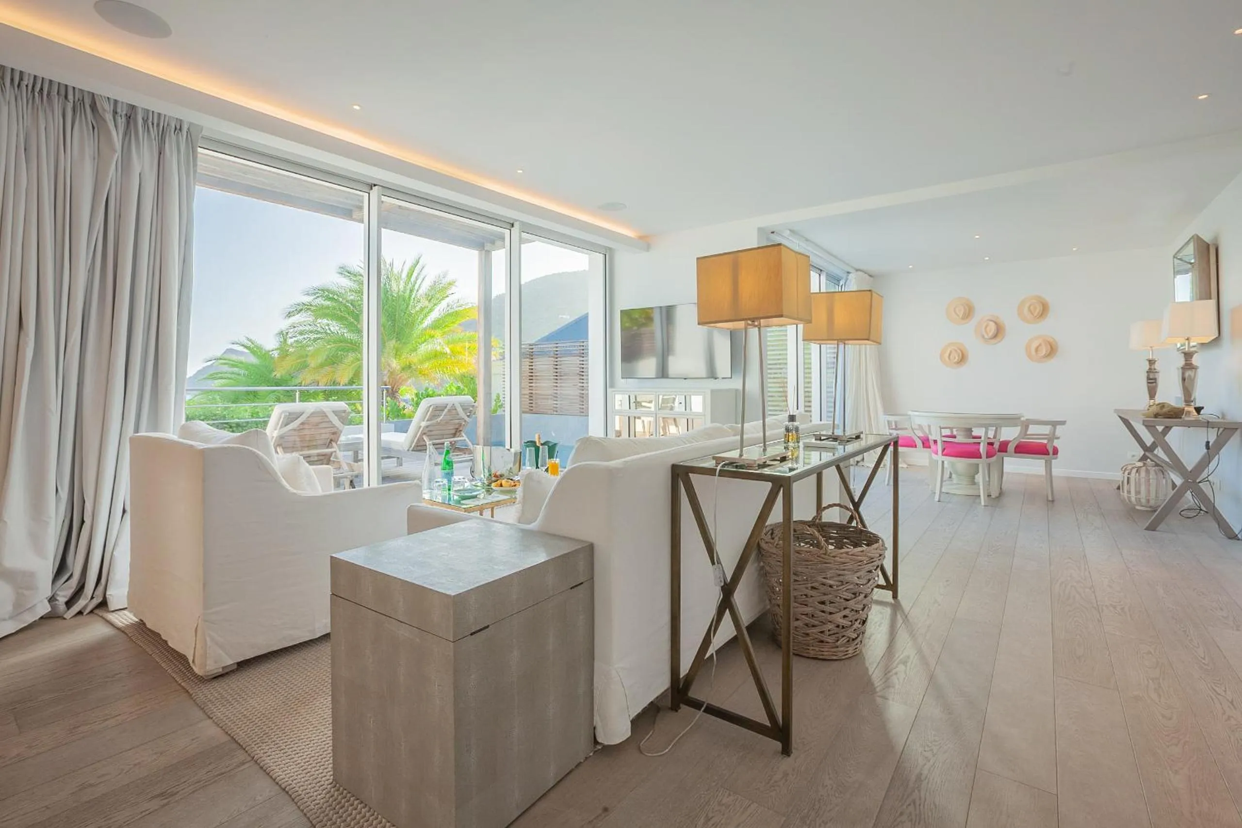 Living room in Le Toiny Hotel & Beach Club