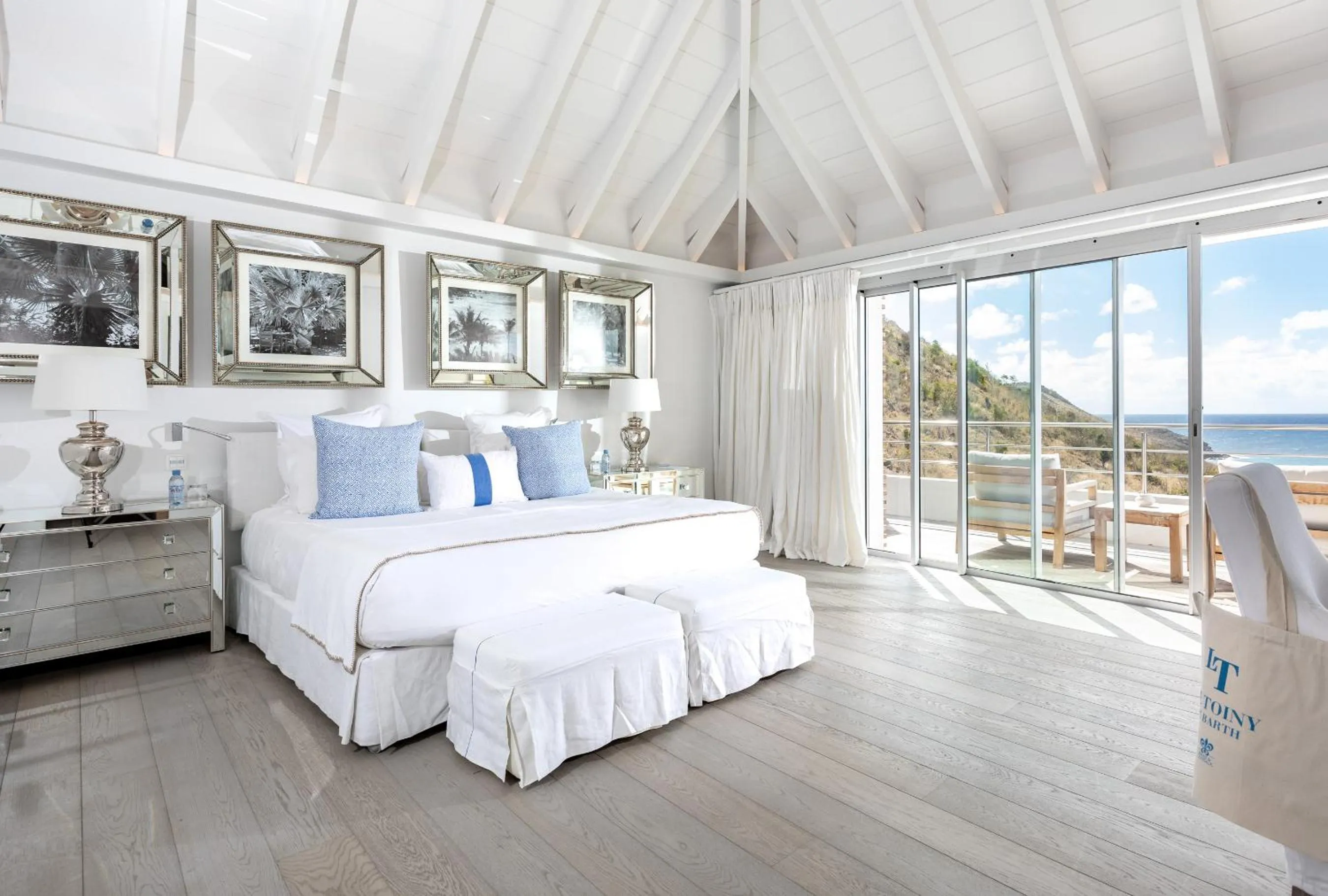 Bed in Le Toiny Hotel & Beach Club