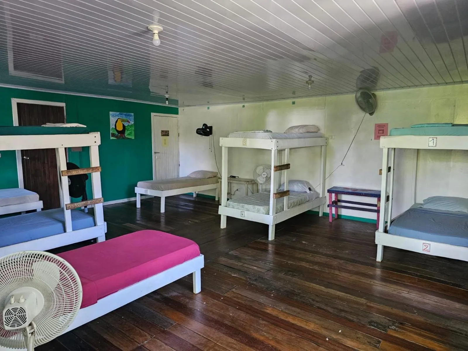 Bird's eye view, Bed in Cabinas Tortuguero
