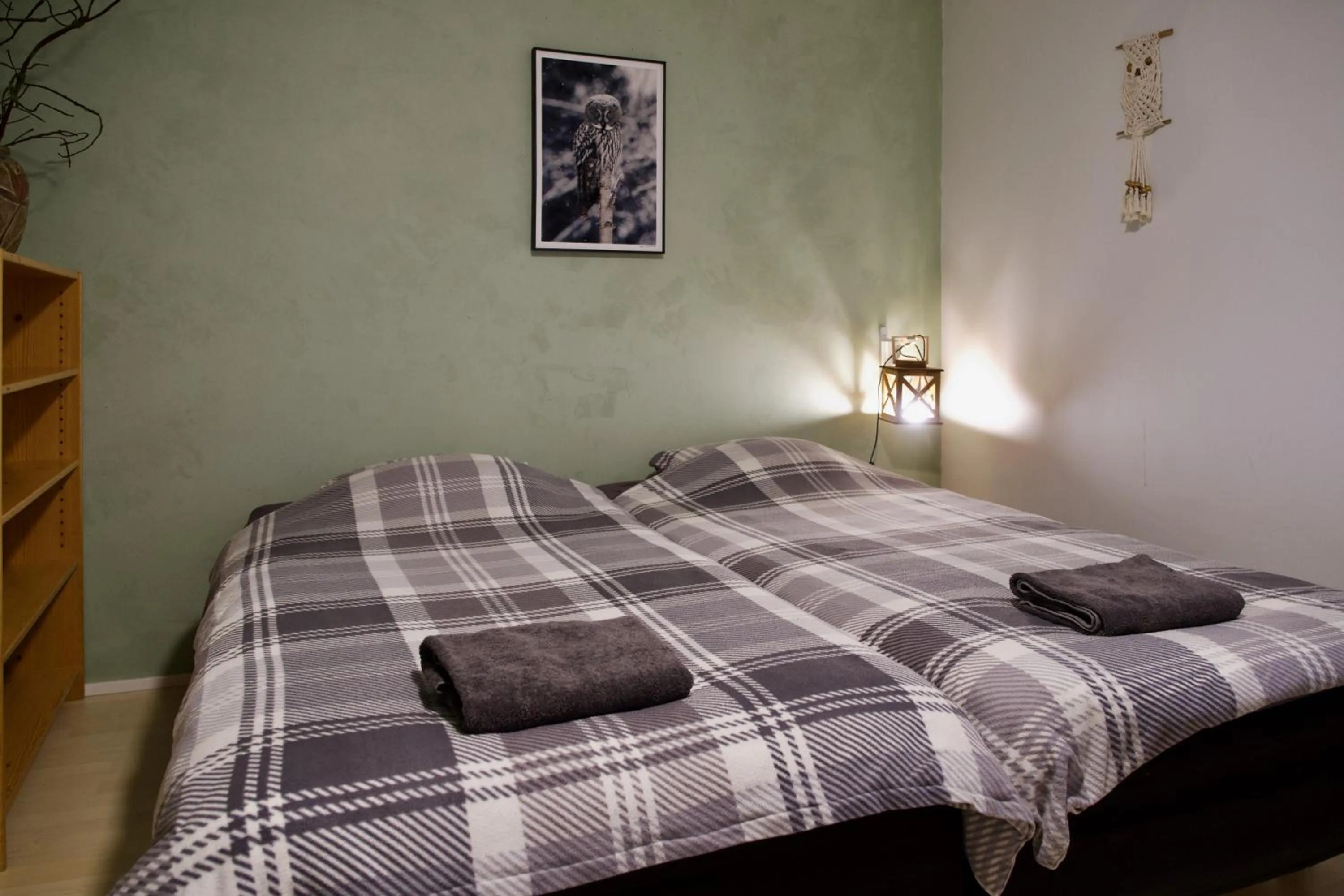 Bed in Taigaschool Eco Hotel