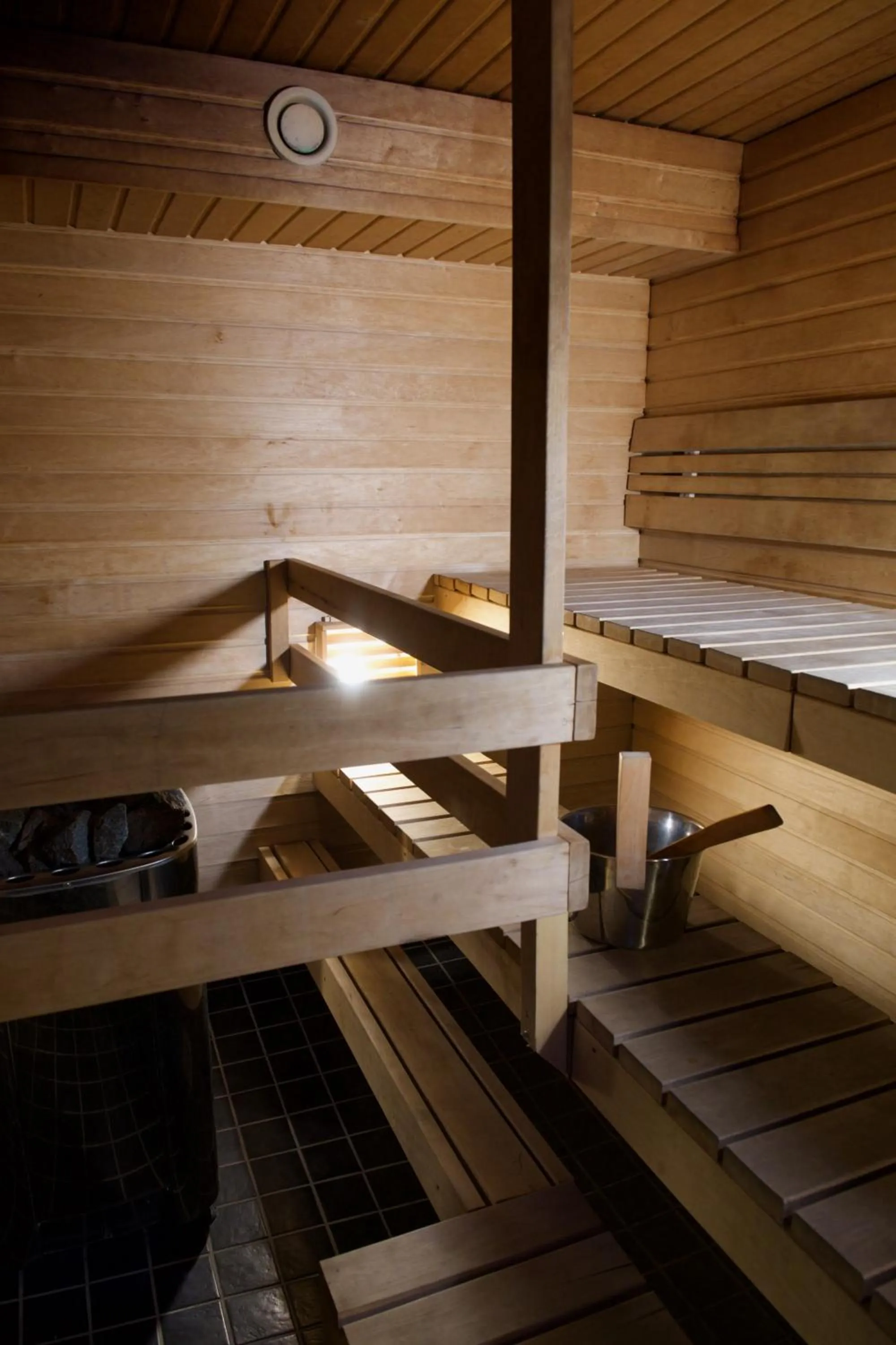 Sauna in Taigaschool Eco Hotel