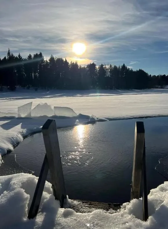 Sauna in Taigaschool Eco Hotel