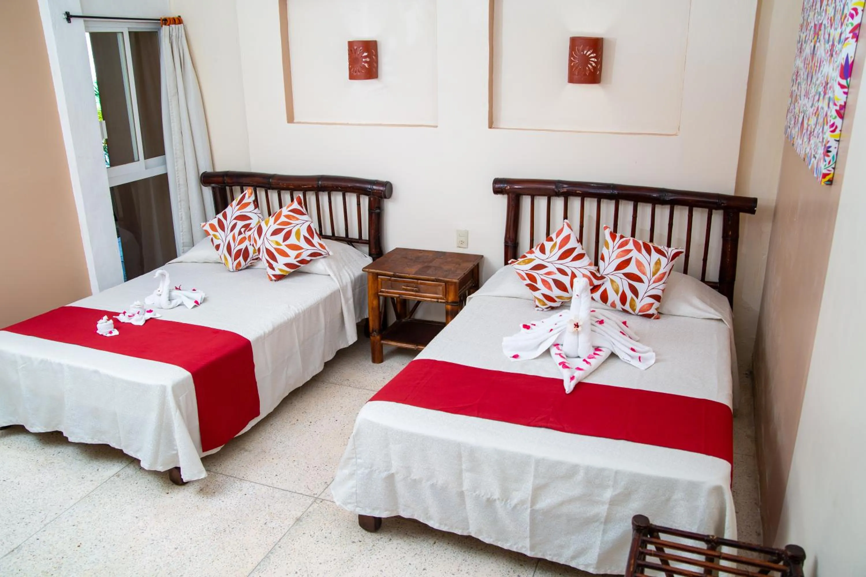 Bedroom, Bed in Hotel Zihua Caracol