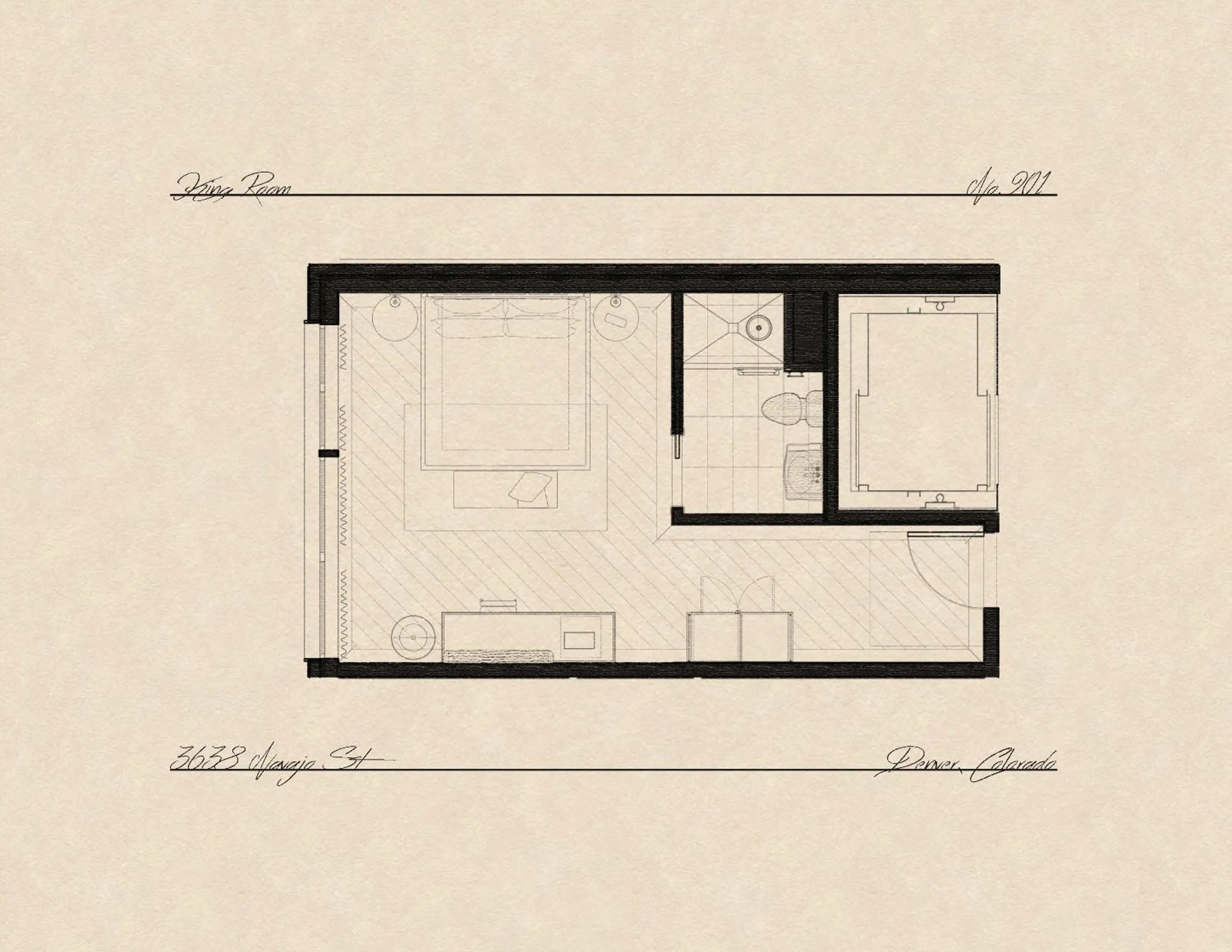Floor plan in Gravity Haus Denver