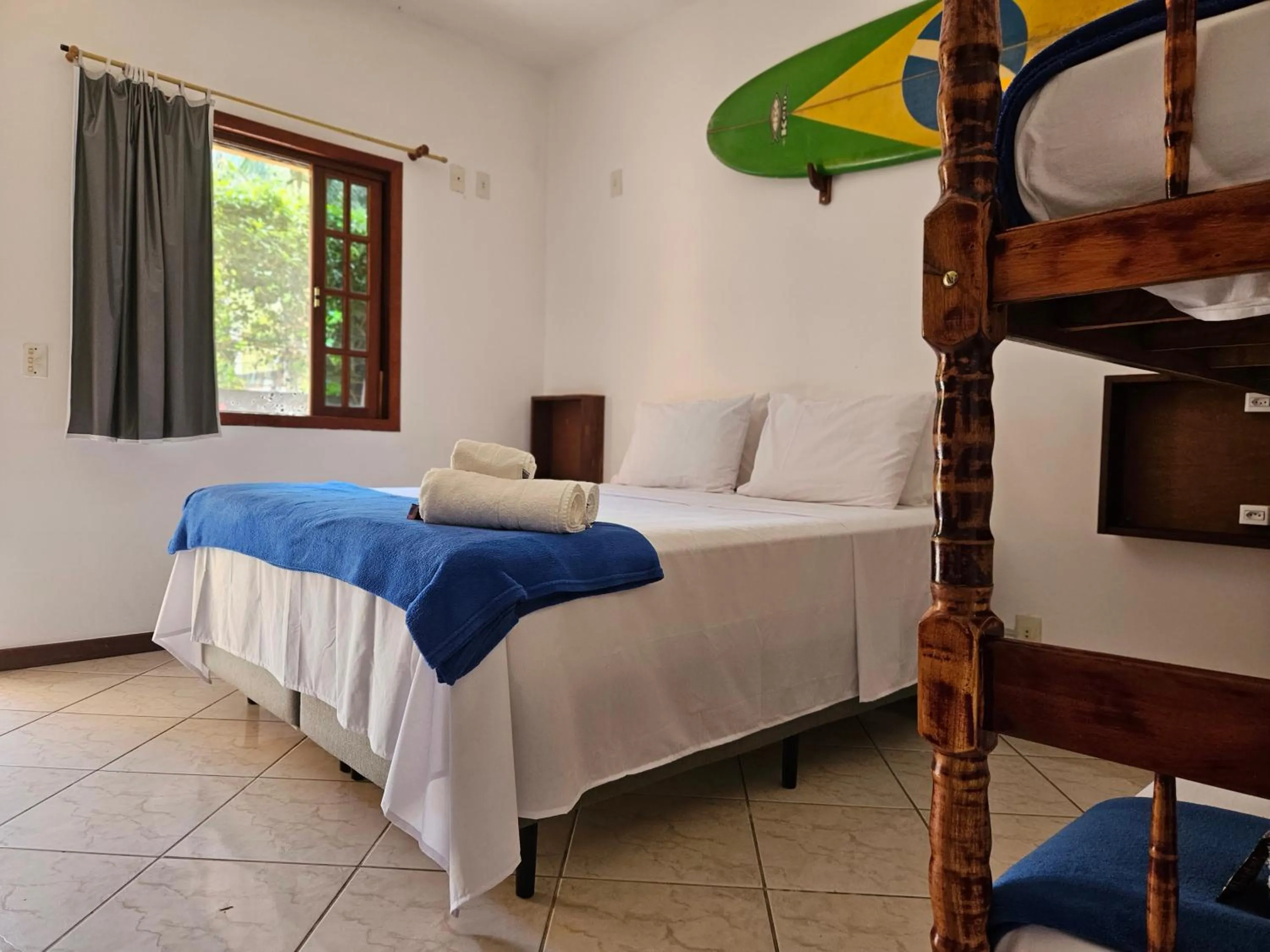 Bed in Raio de Sol pousada & camping