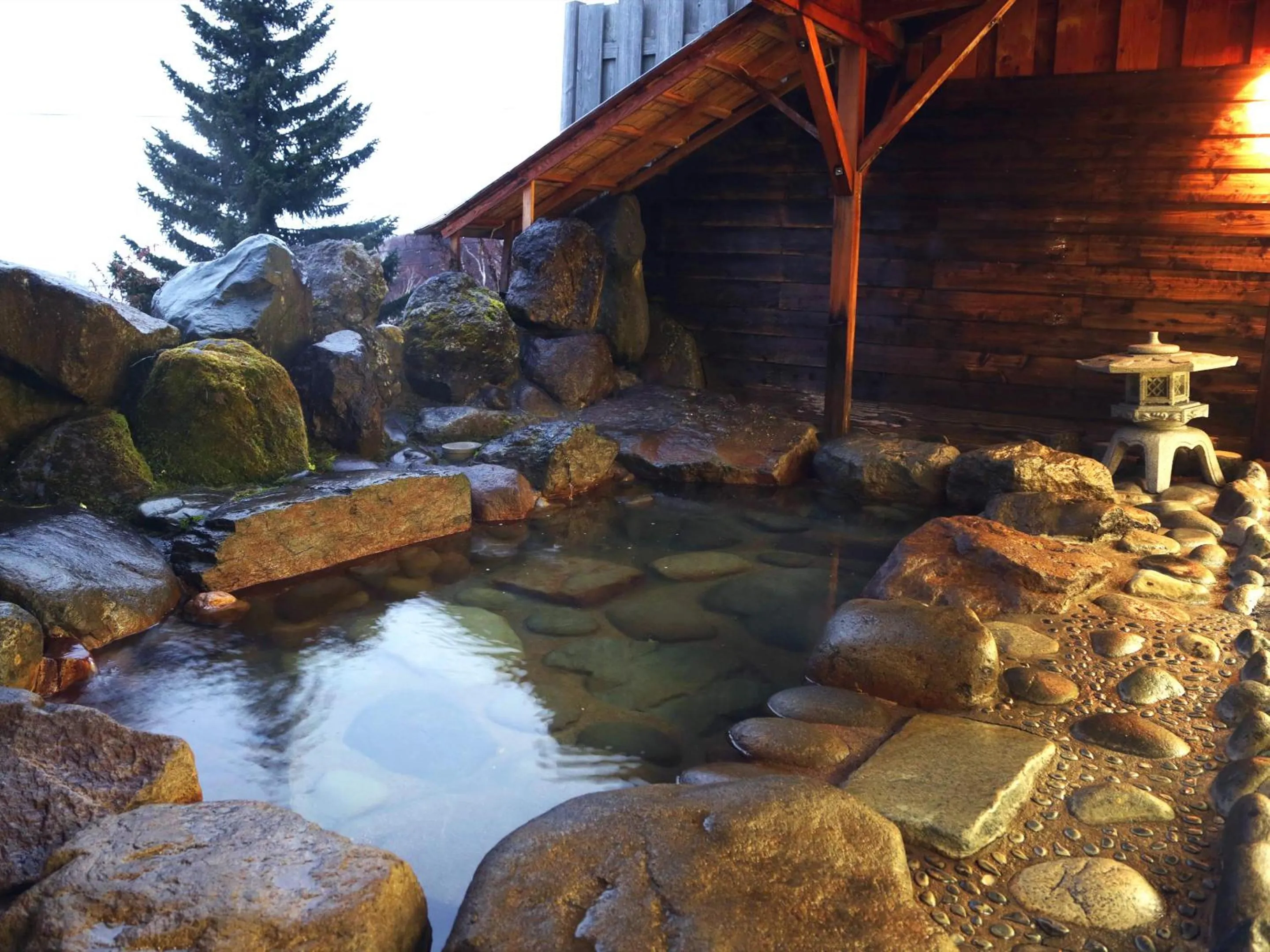 Hot Spring Bath in Shiga Swiss Inn