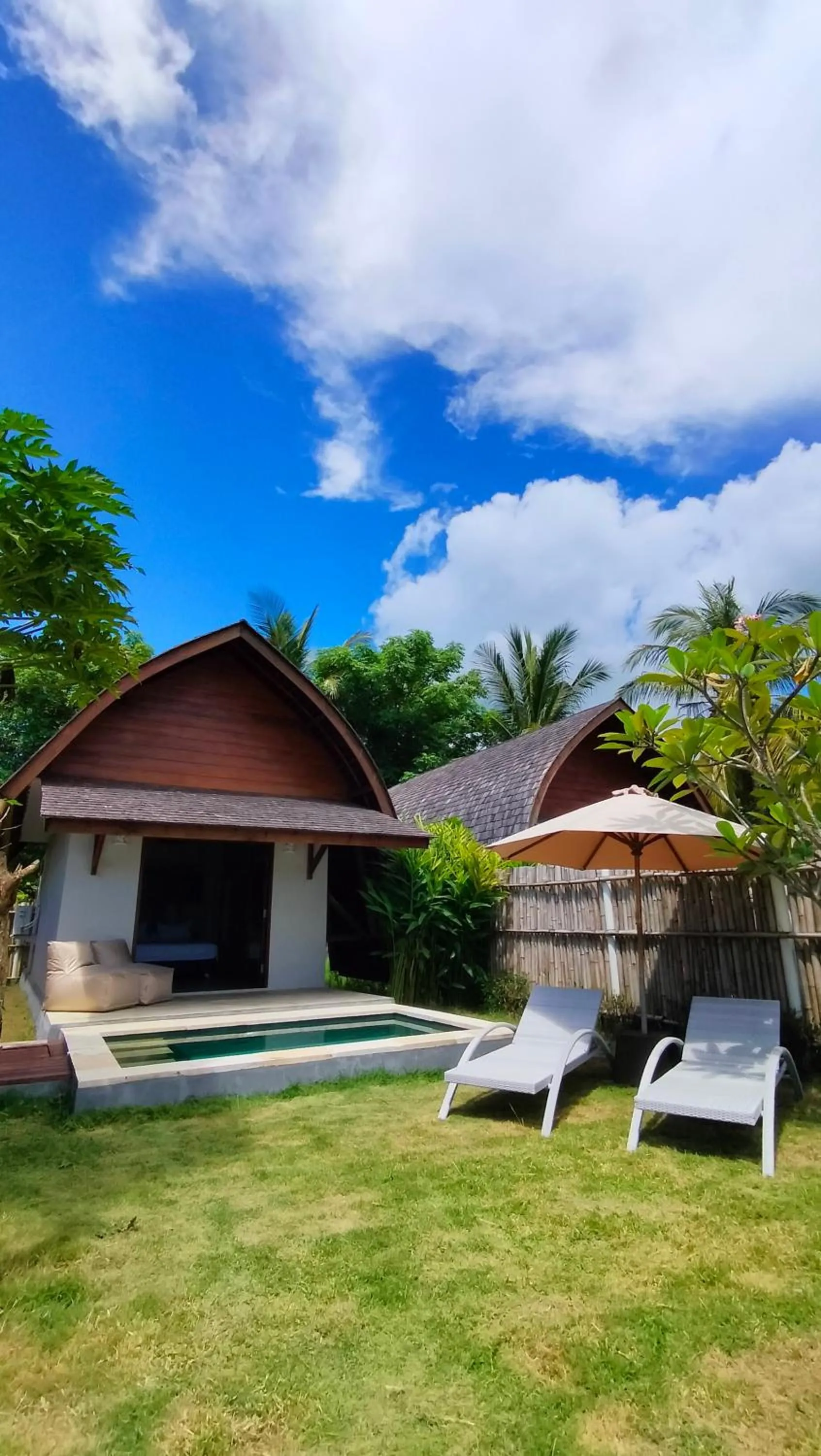Pool view in The Club Villas Lombok
