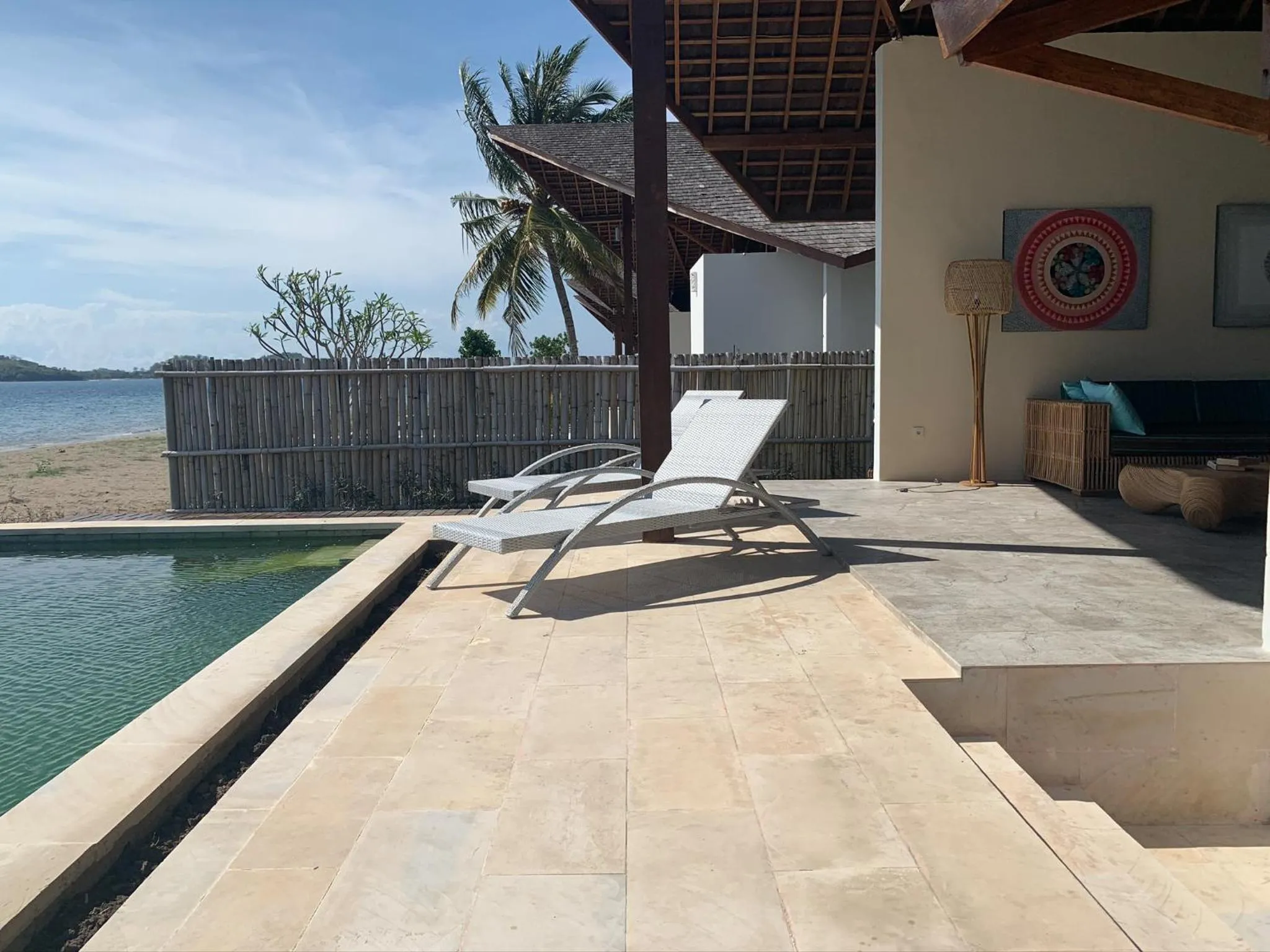 Patio in The Club Villas Lombok