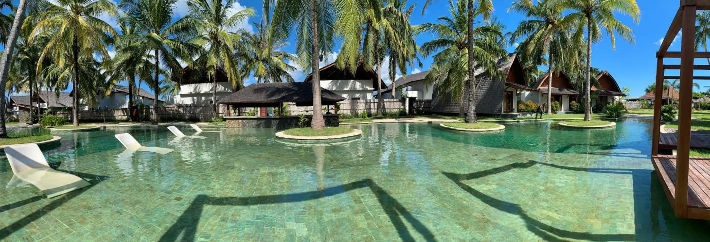 Pool view in The Club Villas Lombok