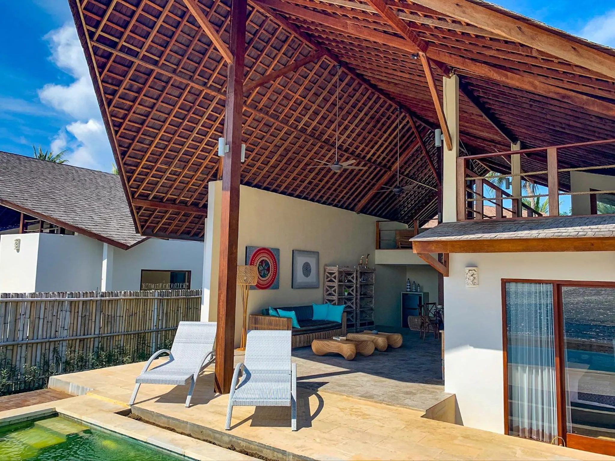 Living room in The Club Villas Lombok