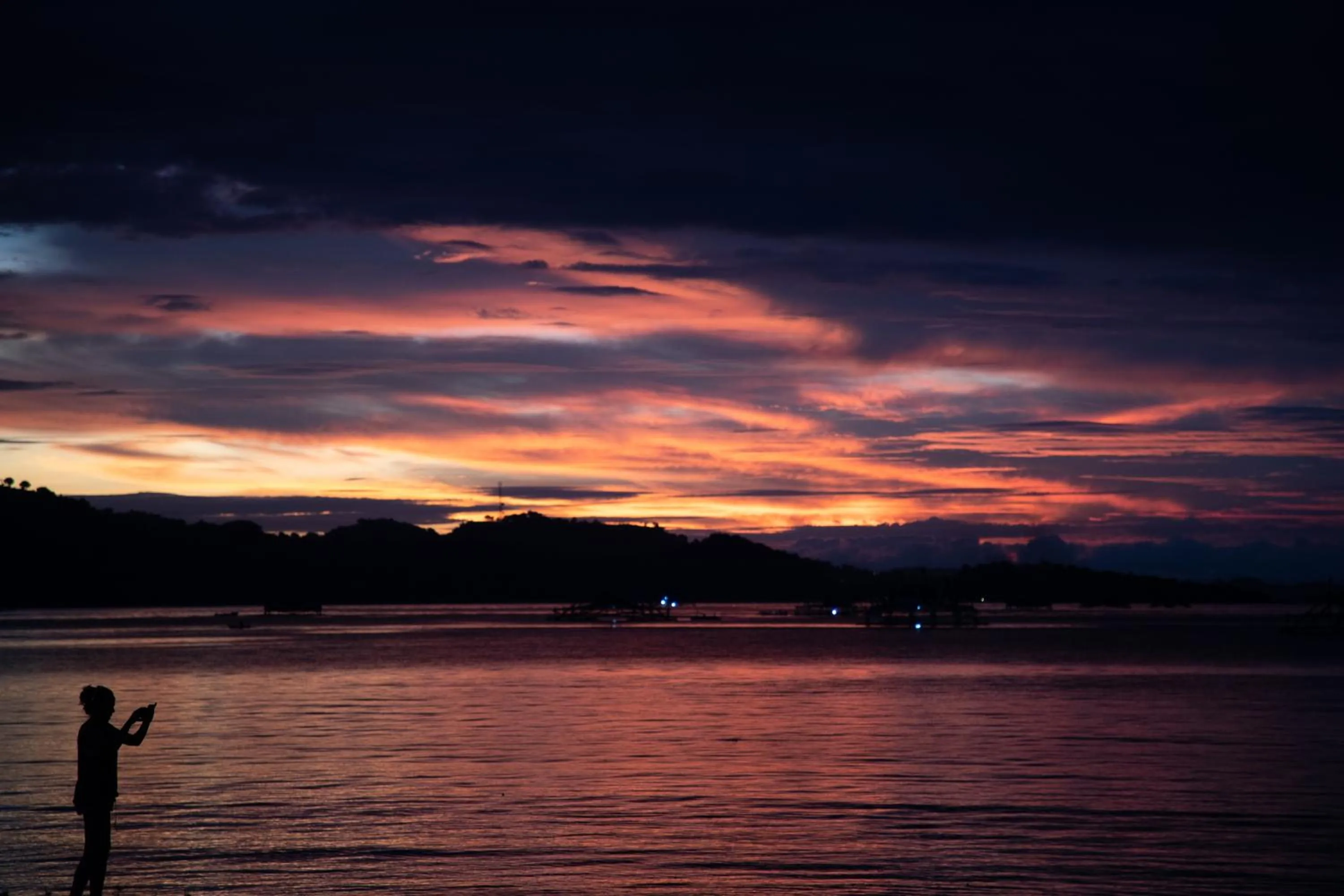 Sunset in The Club Villas Lombok