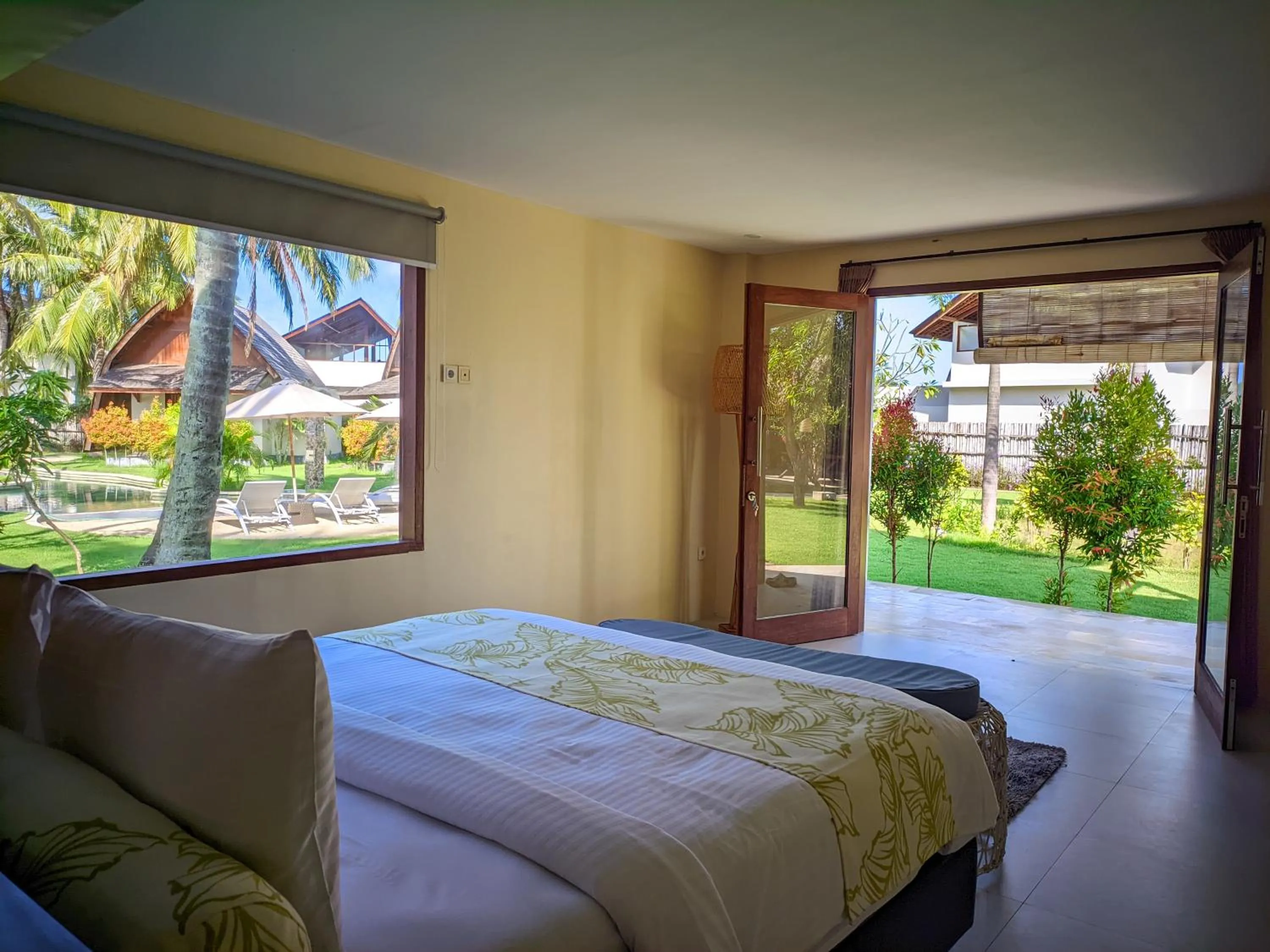 Bed in The Club Villas Lombok