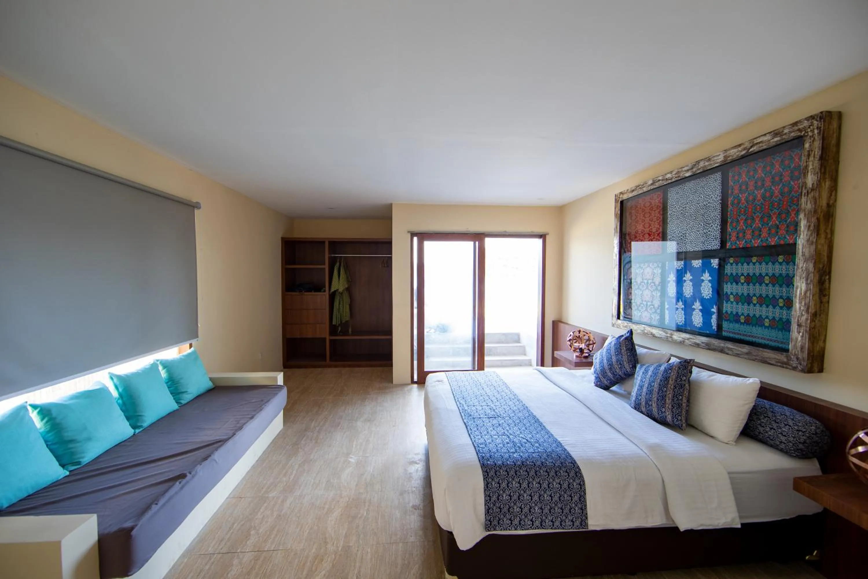 Bed in The Club Villas Lombok