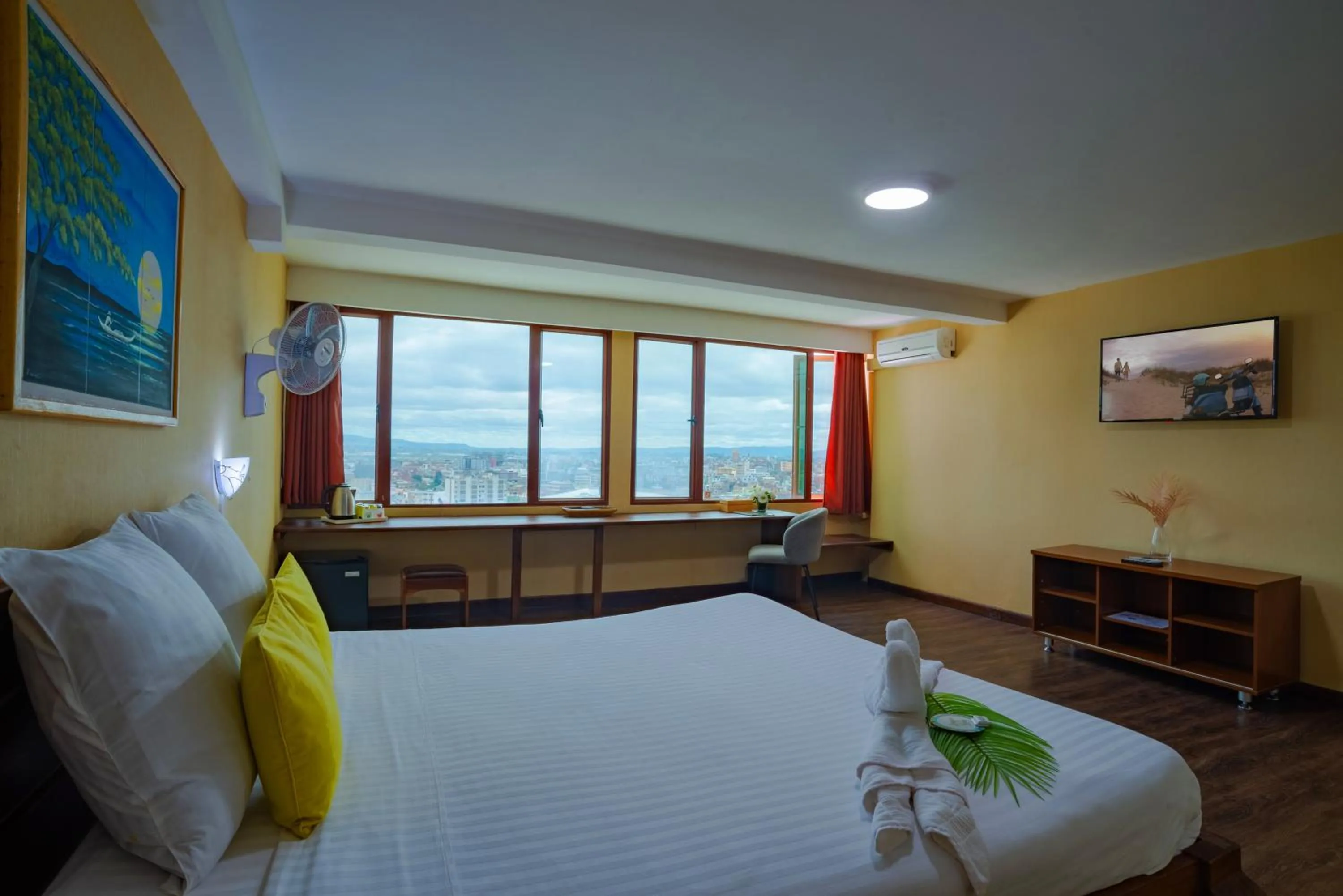 Bed in Hotel Le Pousse Pousse