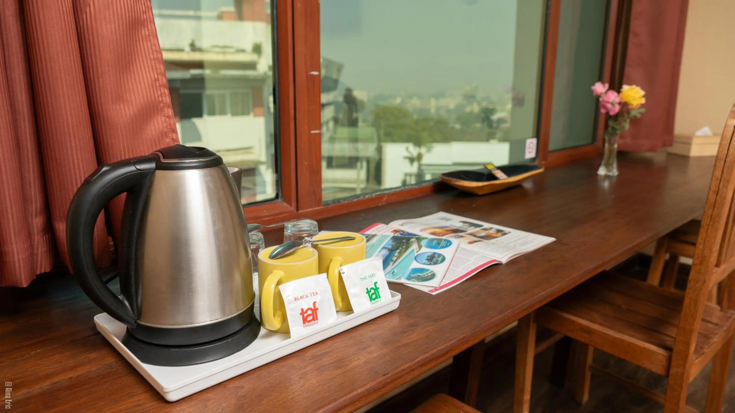 Coffee/tea facilities in Hotel Le Pousse Pousse