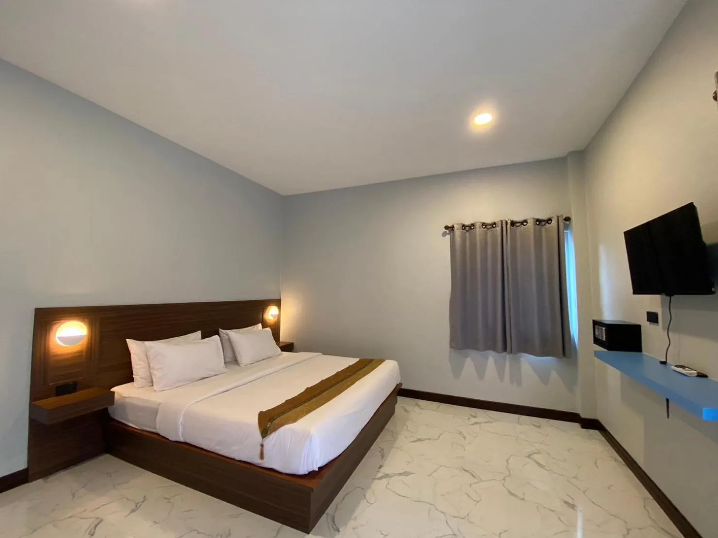 Bed in Blue Aura Pool Villa