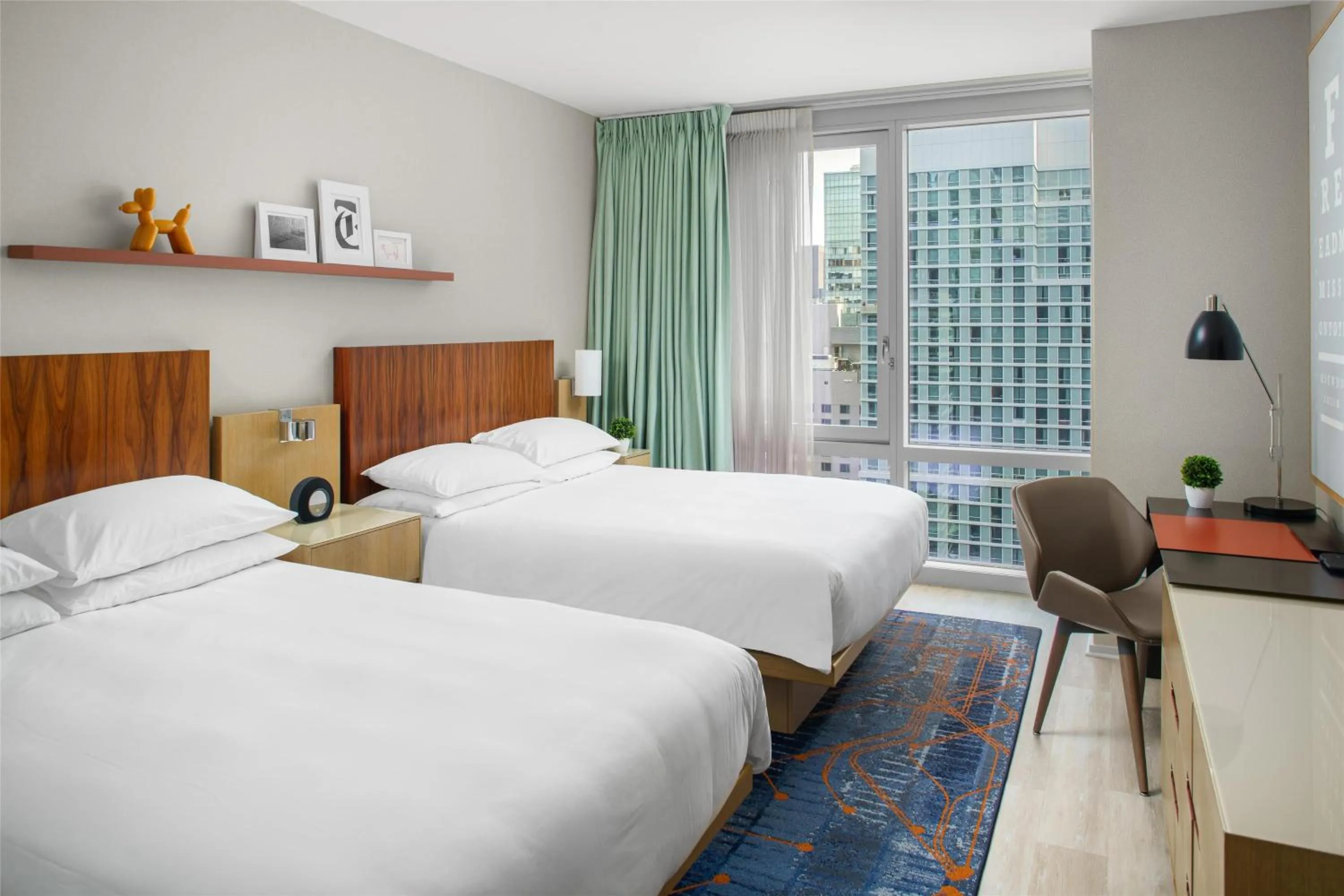 View (from property/room), Bed in Hyatt Centric Times Square New York