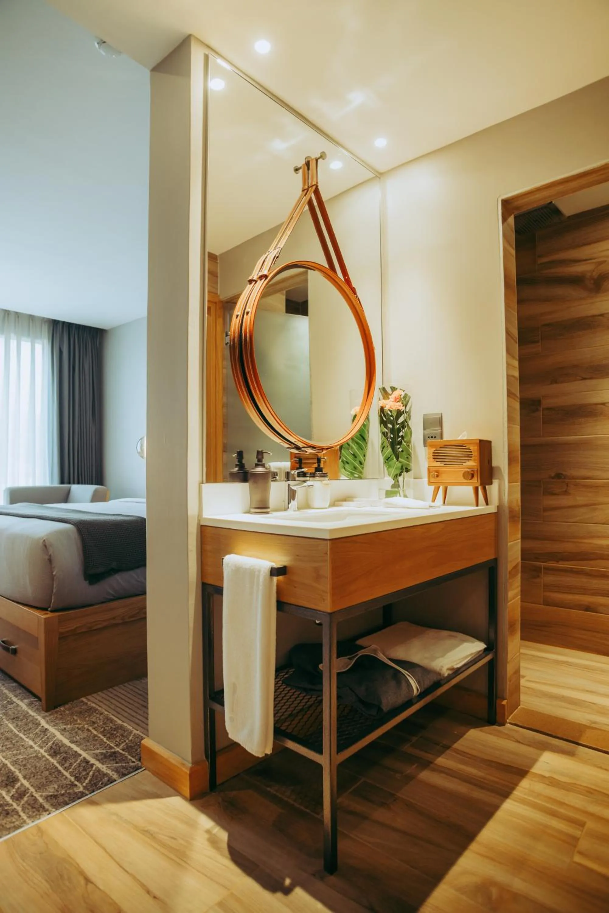 Shower, Bed in The Social House Nairobi, a Preferred Lifestyle Hotel