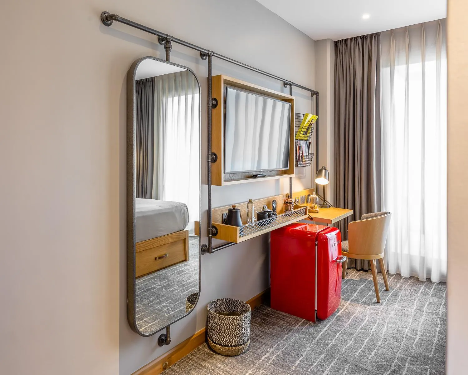 TV and multimedia, Bed in The Social House Nairobi, a Preferred Lifestyle Hotel