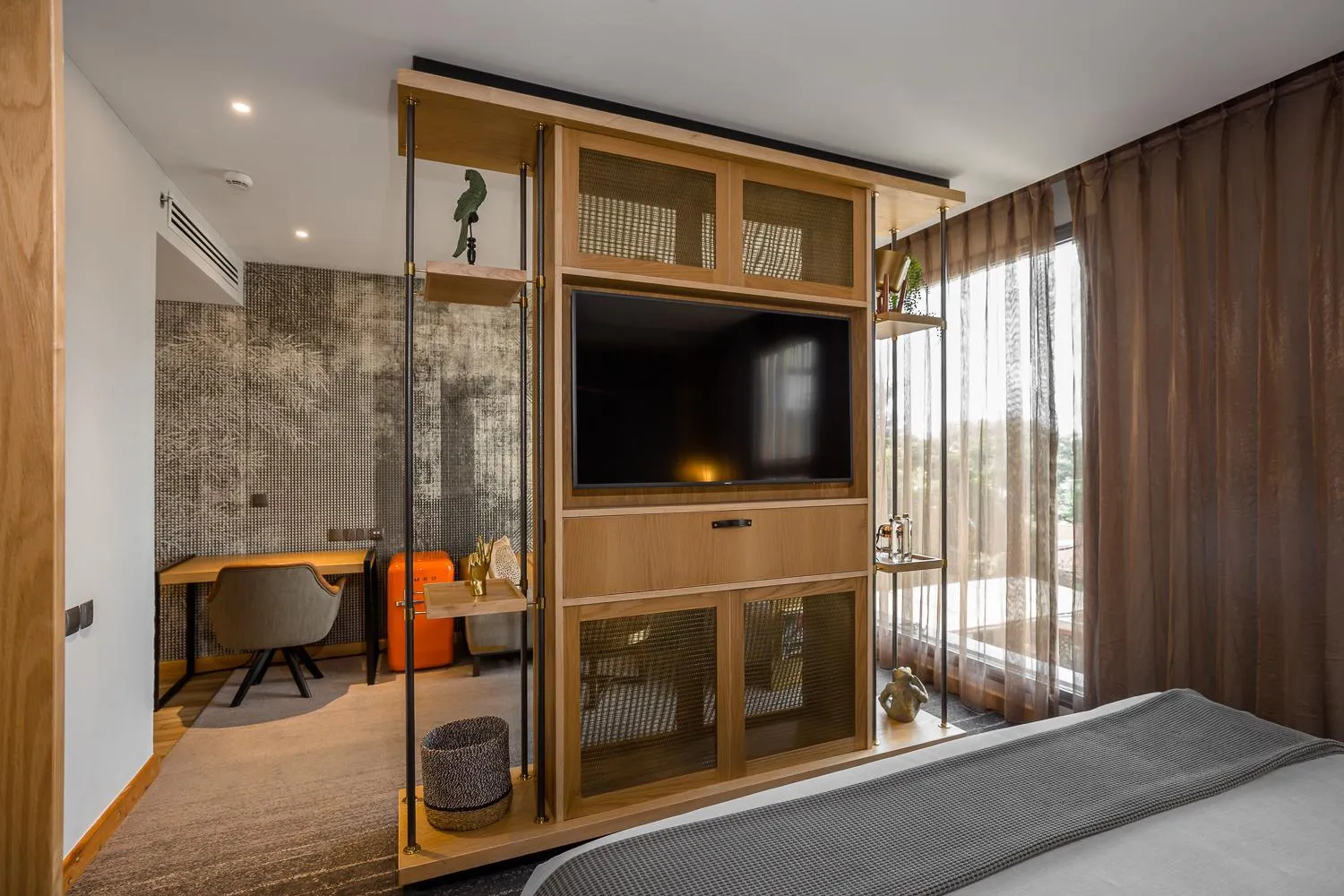 TV and multimedia, Bed in The Social House Nairobi, a Preferred Lifestyle Hotel