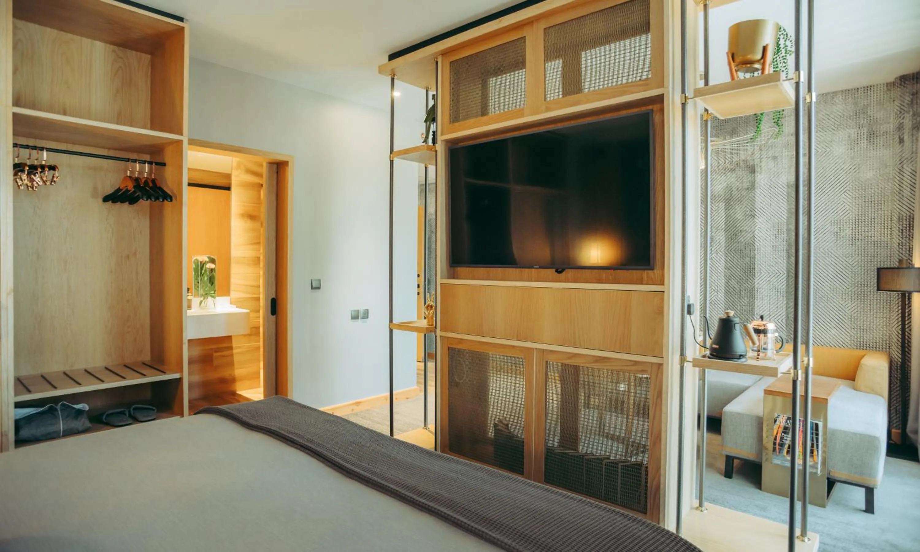 Patio, Bed in The Social House Nairobi, a Preferred Lifestyle Hotel