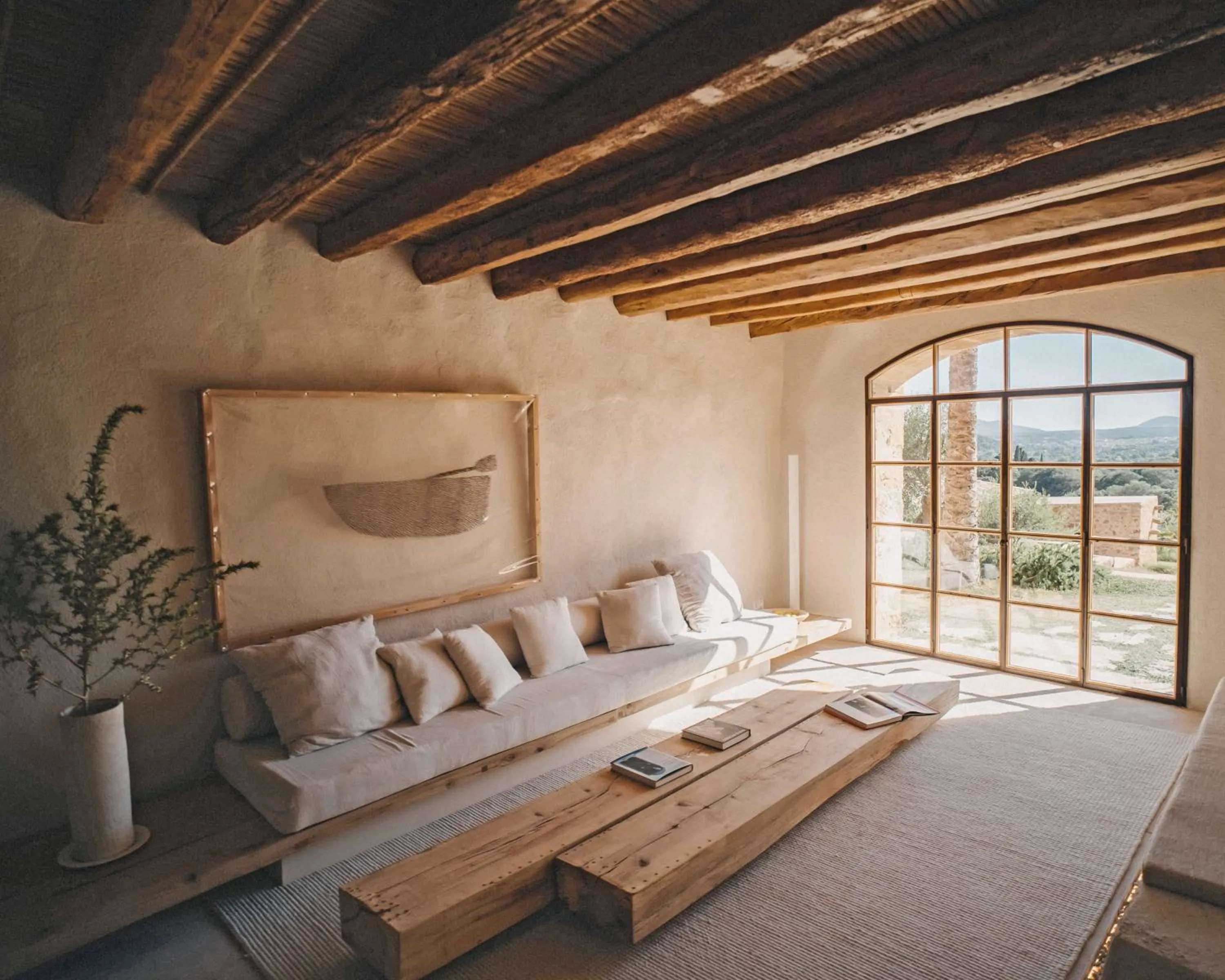 Seating area, Bed in Es Raco d'Arta, Mallorca, a Member of Design Hotels