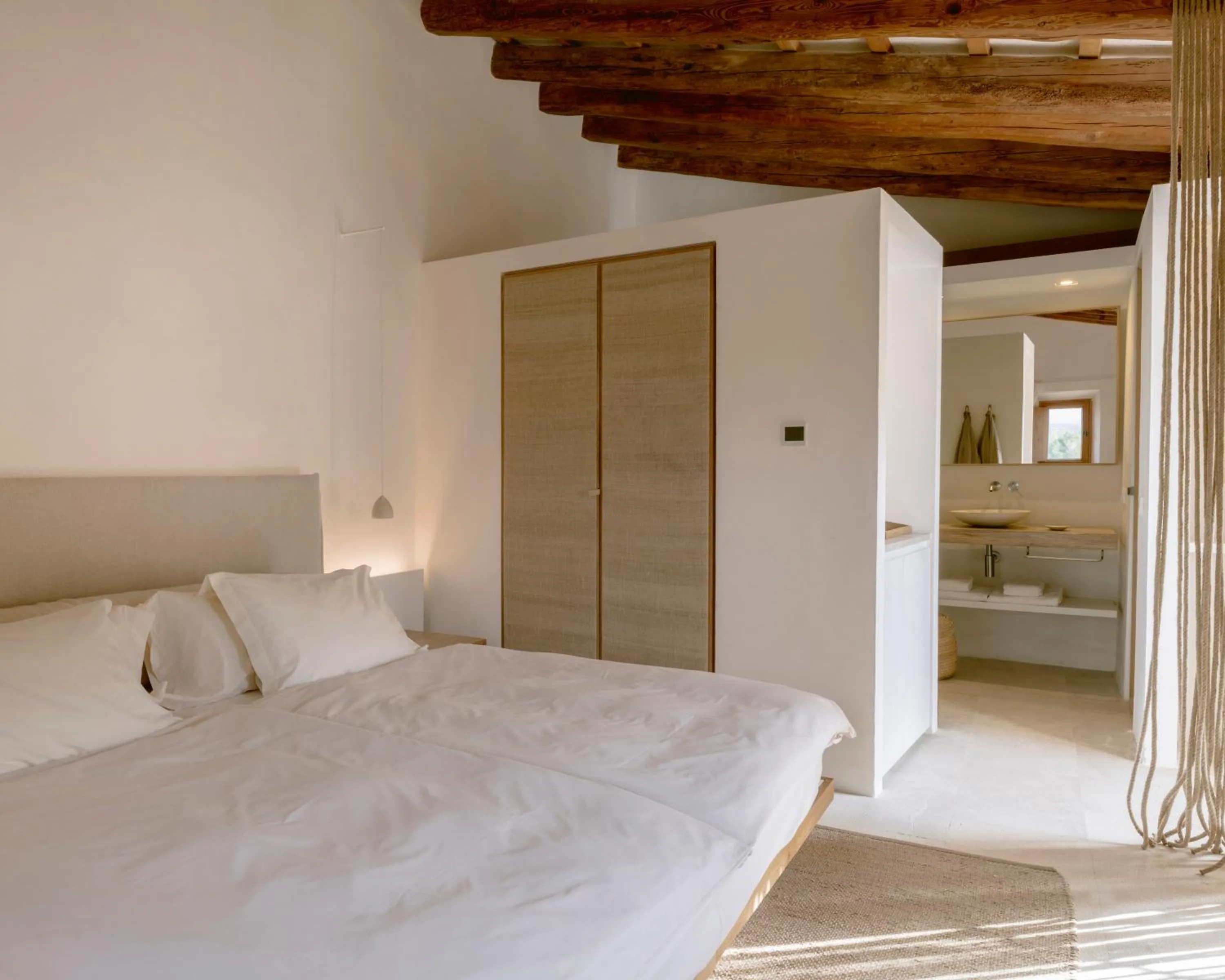Bathroom, Bed in Es Raco d'Arta, Mallorca, a Member of Design Hotels
