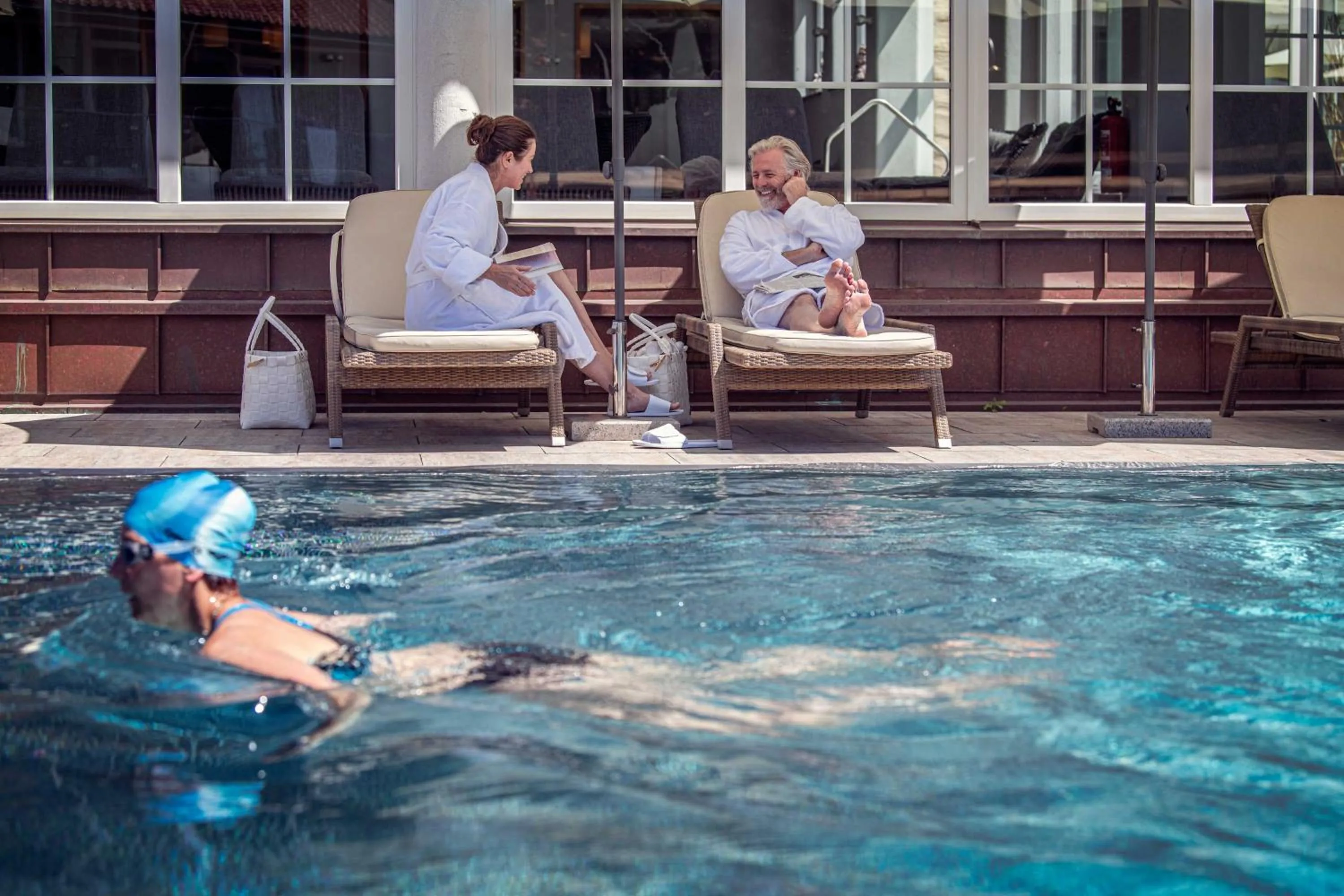 Open Air Bath in Hotel Lindenwirt