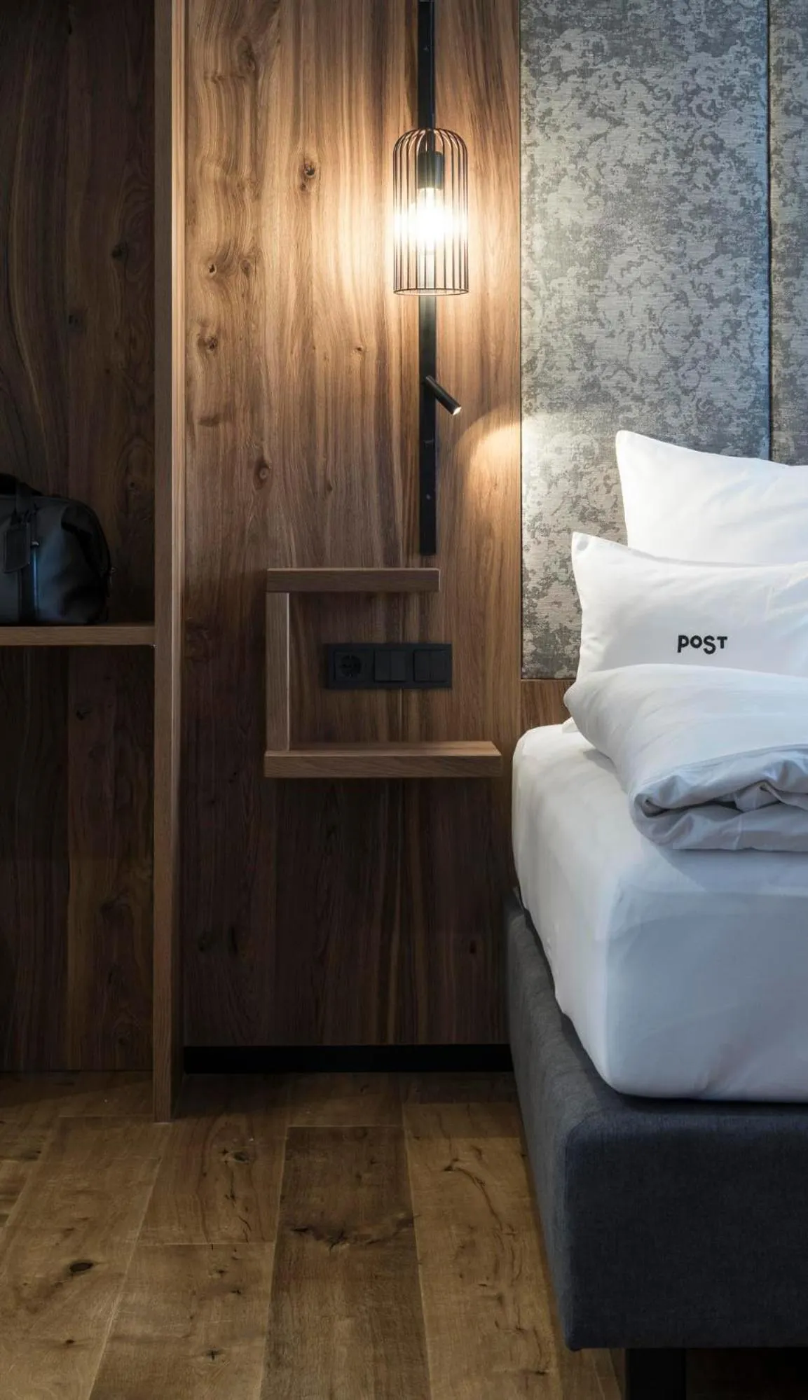 Bed in PoSt Boutique Apartments