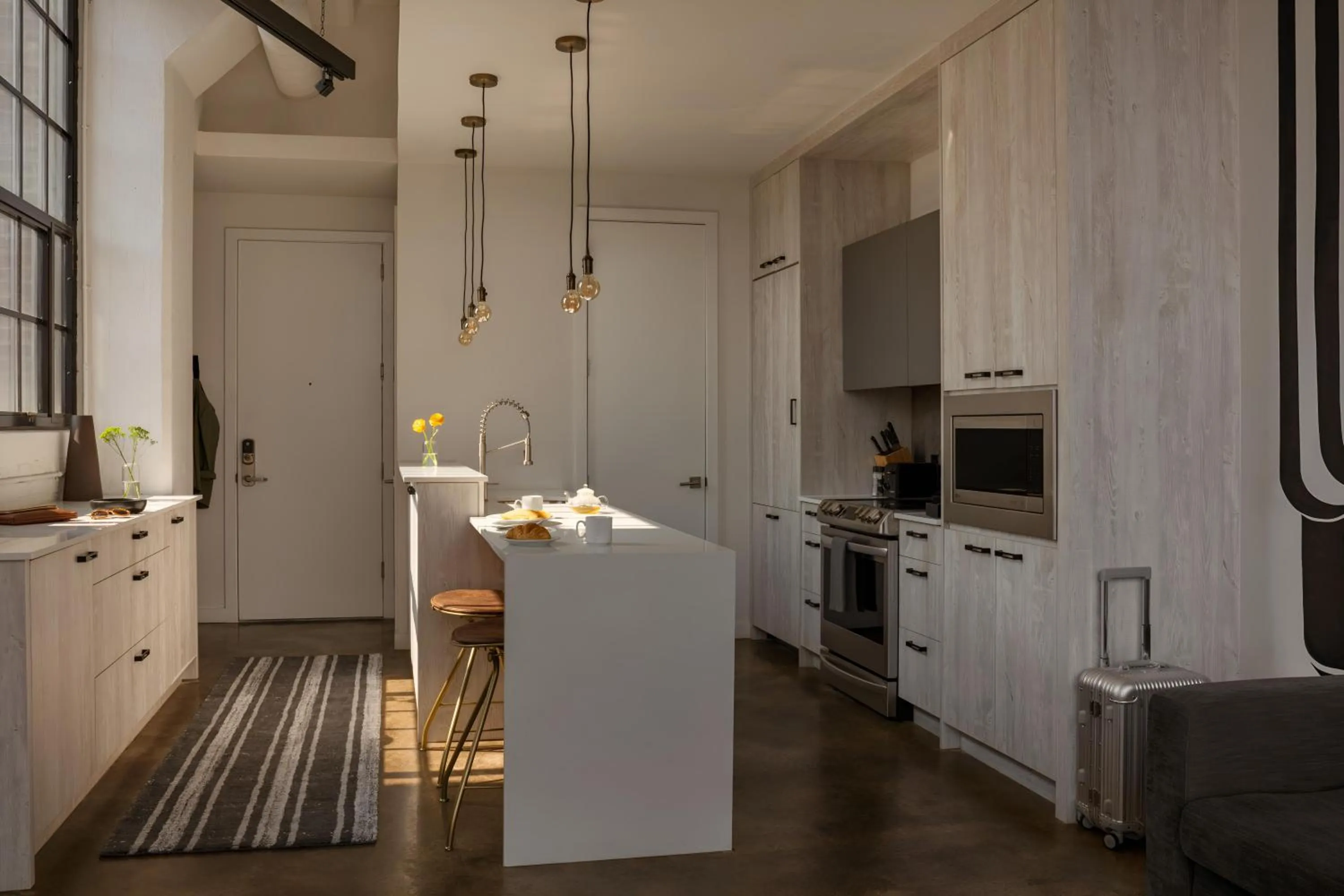 Kitchen or kitchenette in The Heid Lofts by Reside, a Wyndham Residence
