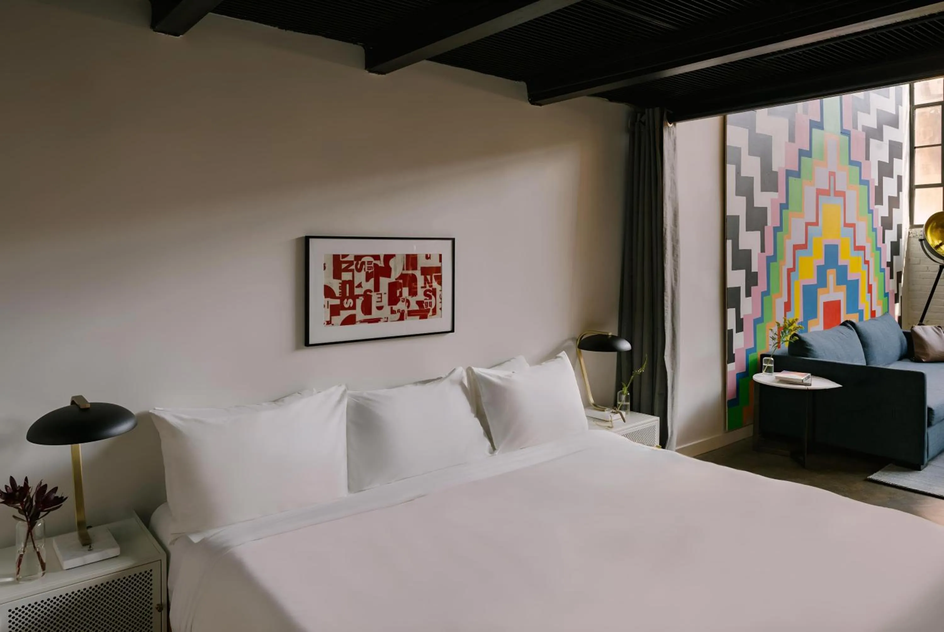 Photo of the whole room, Bed in The Heid Lofts by Reside, a Wyndham Residence