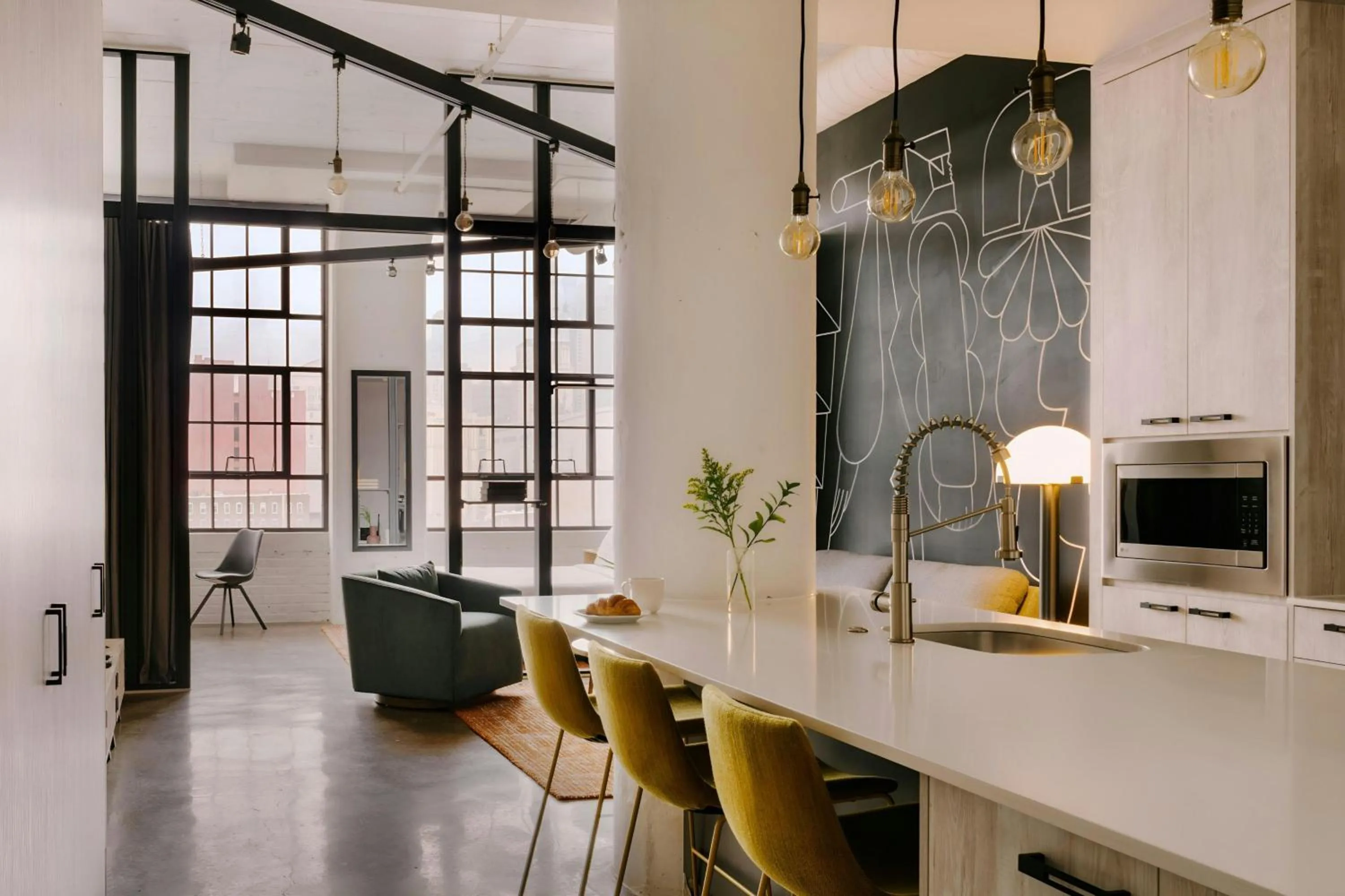 Kitchen or kitchenette in Sonder by Marriott Bonvoy The Heid Apartments Loft District