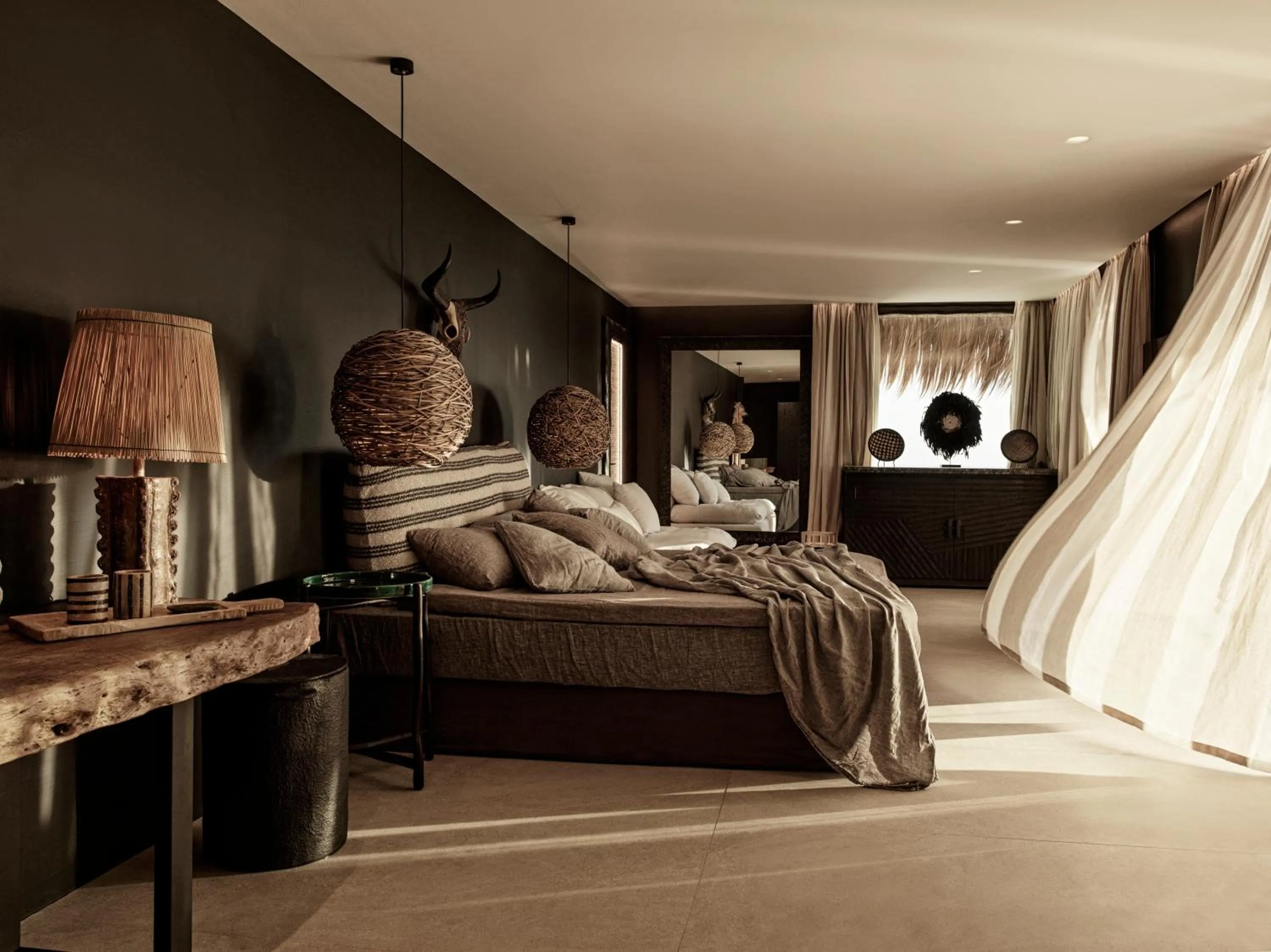 Bedroom, Bed in Myconian Panoptis Escape, a member of Small Luxury Hotels of the World