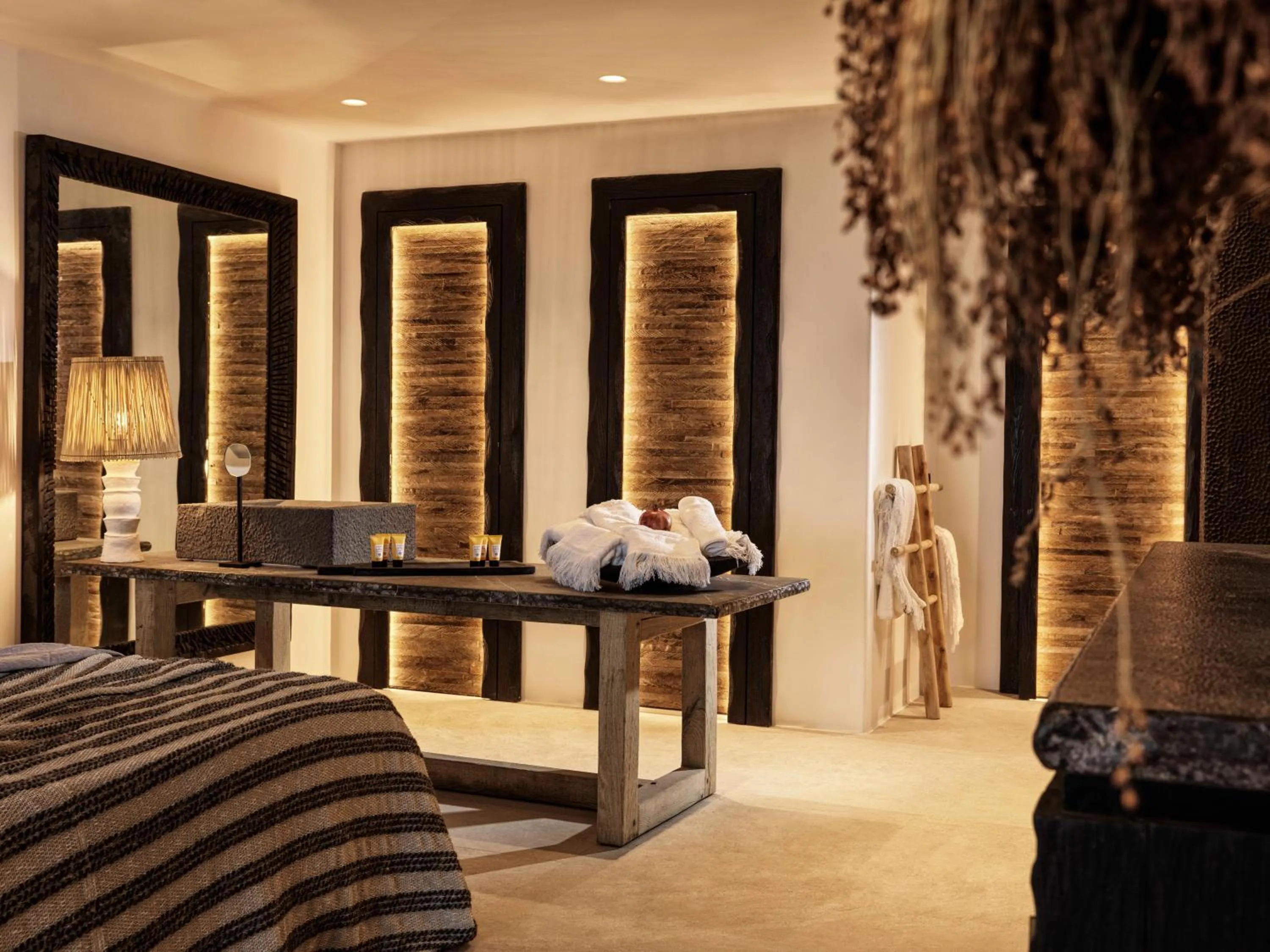 Bathroom, Bed in Myconian Panoptis Escape, a member of Small Luxury Hotels of the World